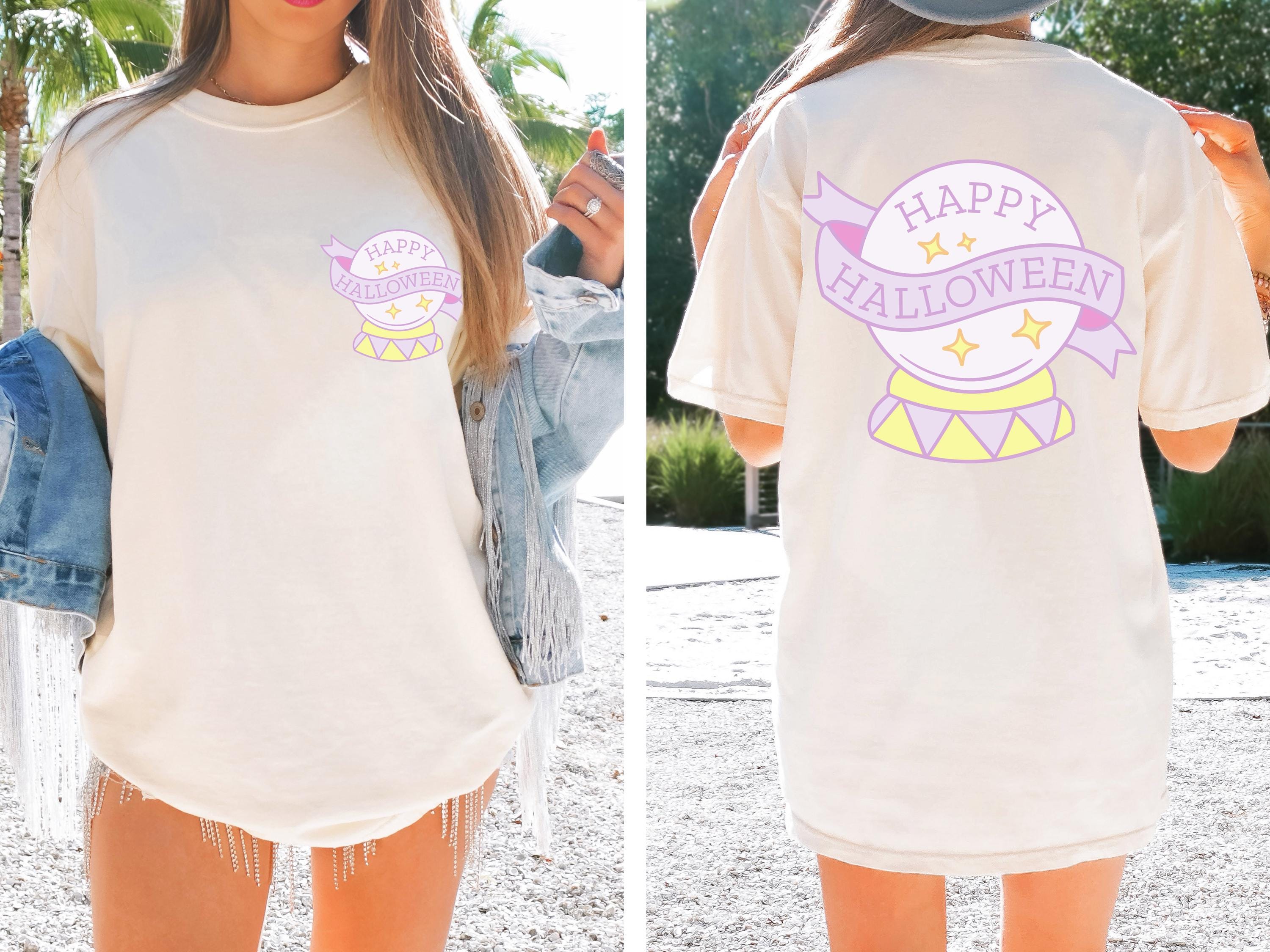 Happy Halloween witch magic ball shirt, Comfort colors , Fall Shirt, Halloween Spooky Season Shirt, Halloween Gift, Halloween cute Shirt