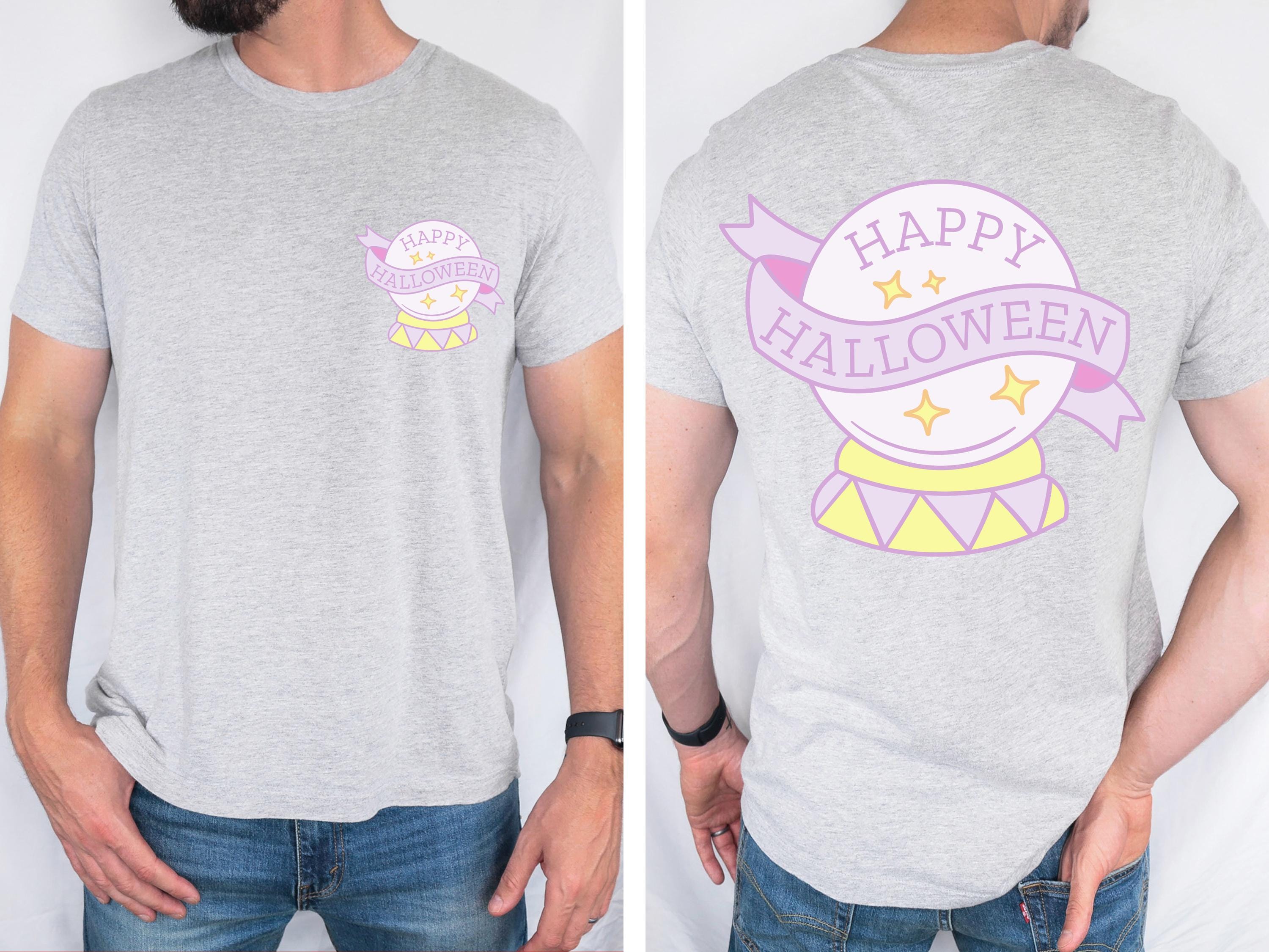 Happy Halloween witch magic ball shirt, Comfort colors , Fall Shirt, Halloween Spooky Season Shirt, Halloween Gift, Halloween cute Shirt