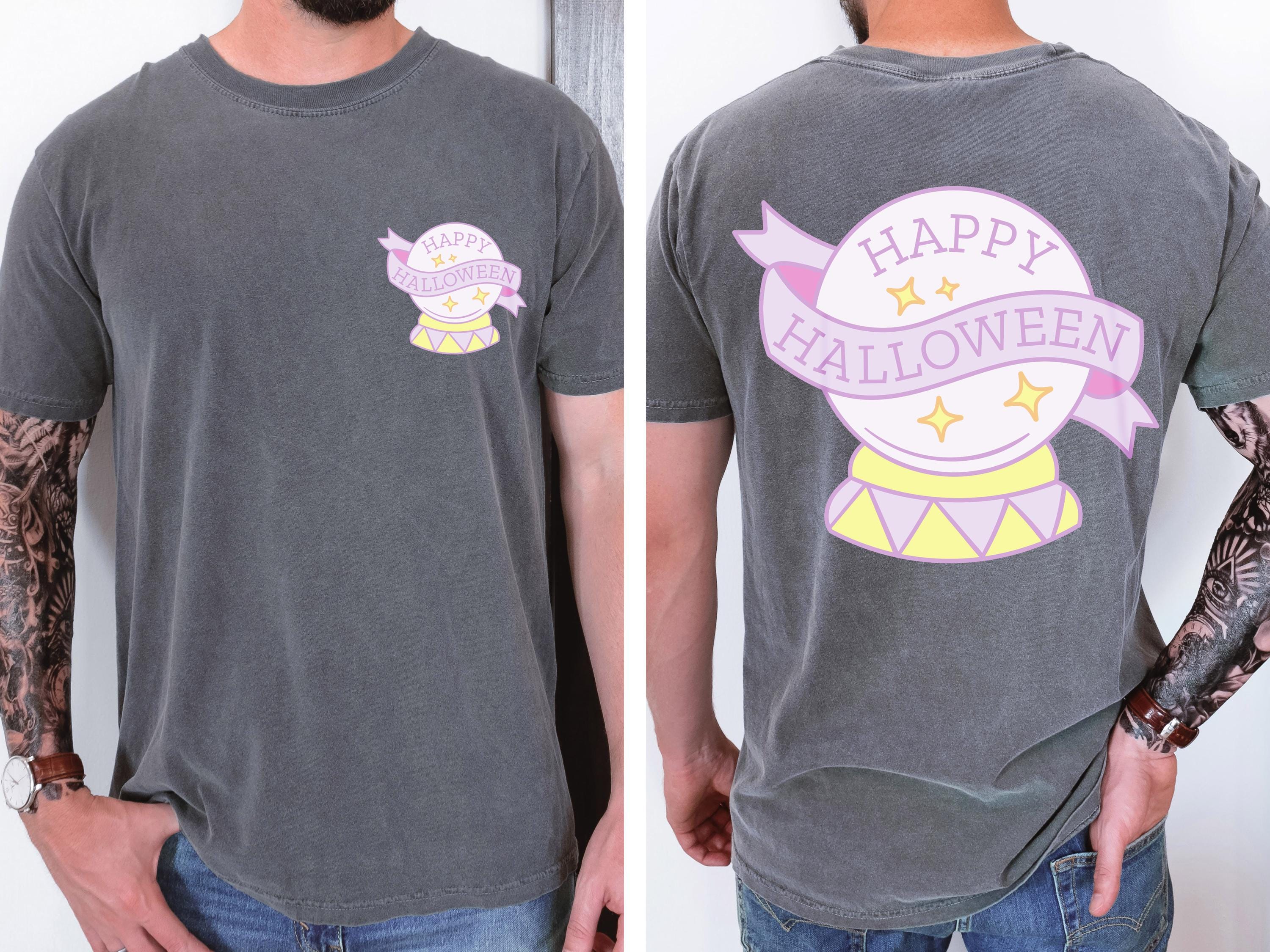 Happy Halloween witch magic ball shirt, Comfort colors , Fall Shirt, Halloween Spooky Season Shirt, Halloween Gift, Halloween cute Shirt