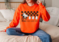 Custom Halloween Ghost Mama Sweatshirt, Grandma And Grandkids sweatshirt, Personalized Nana, Mimi Halloween Sweatshirt, Halloween Crewneck