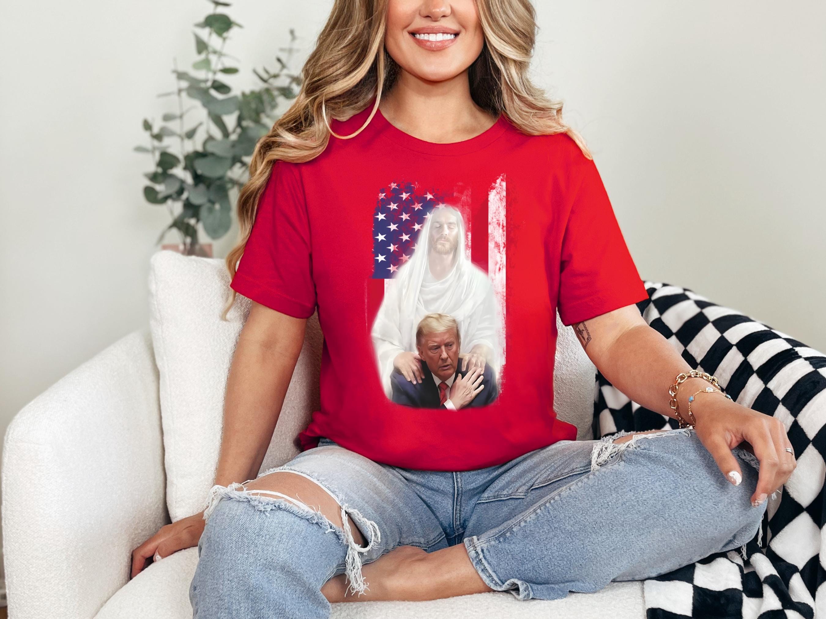 Jesus Is The Savior Shirt, Trump Tee, Trump Shirt, Religious Political Statement Tee, Christian Trump, Trump Jesus Shirt, Patriotic Outfit