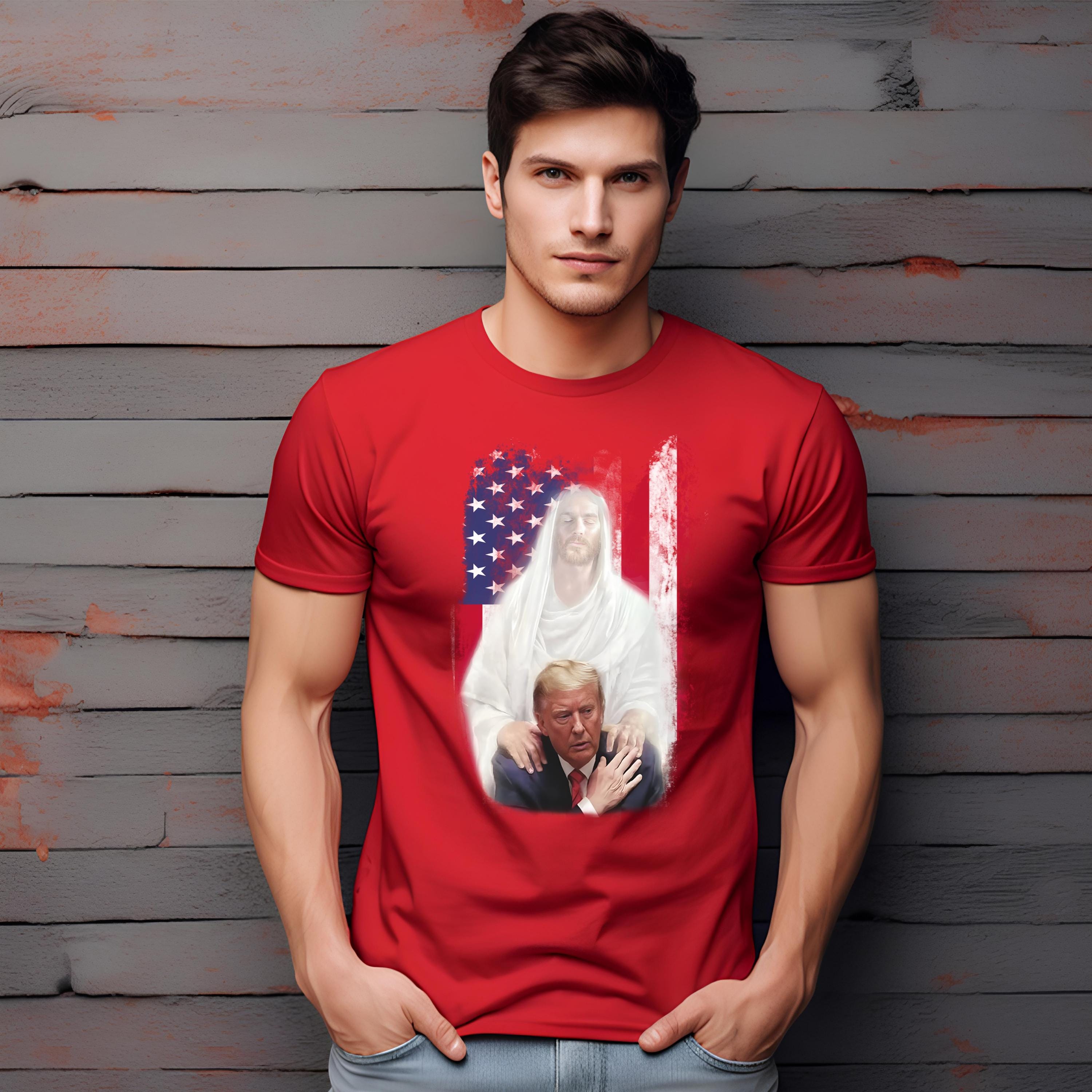 Jesus Is The Savior Shirt, Trump Tee, Trump Shirt, Religious Political Statement Tee, Christian Trump, Trump Jesus Shirt, Patriotic Outfit