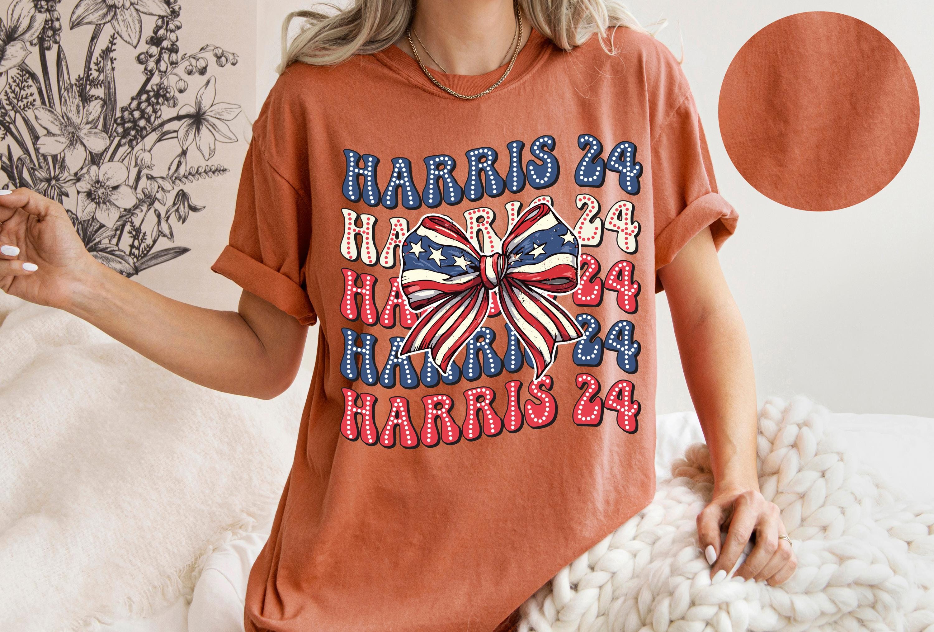 Kamala Harris American Bow Shirt 24, Madam President Shirt, President Coquette Tee, President Kamala Shirt, Election 2024 Democrat