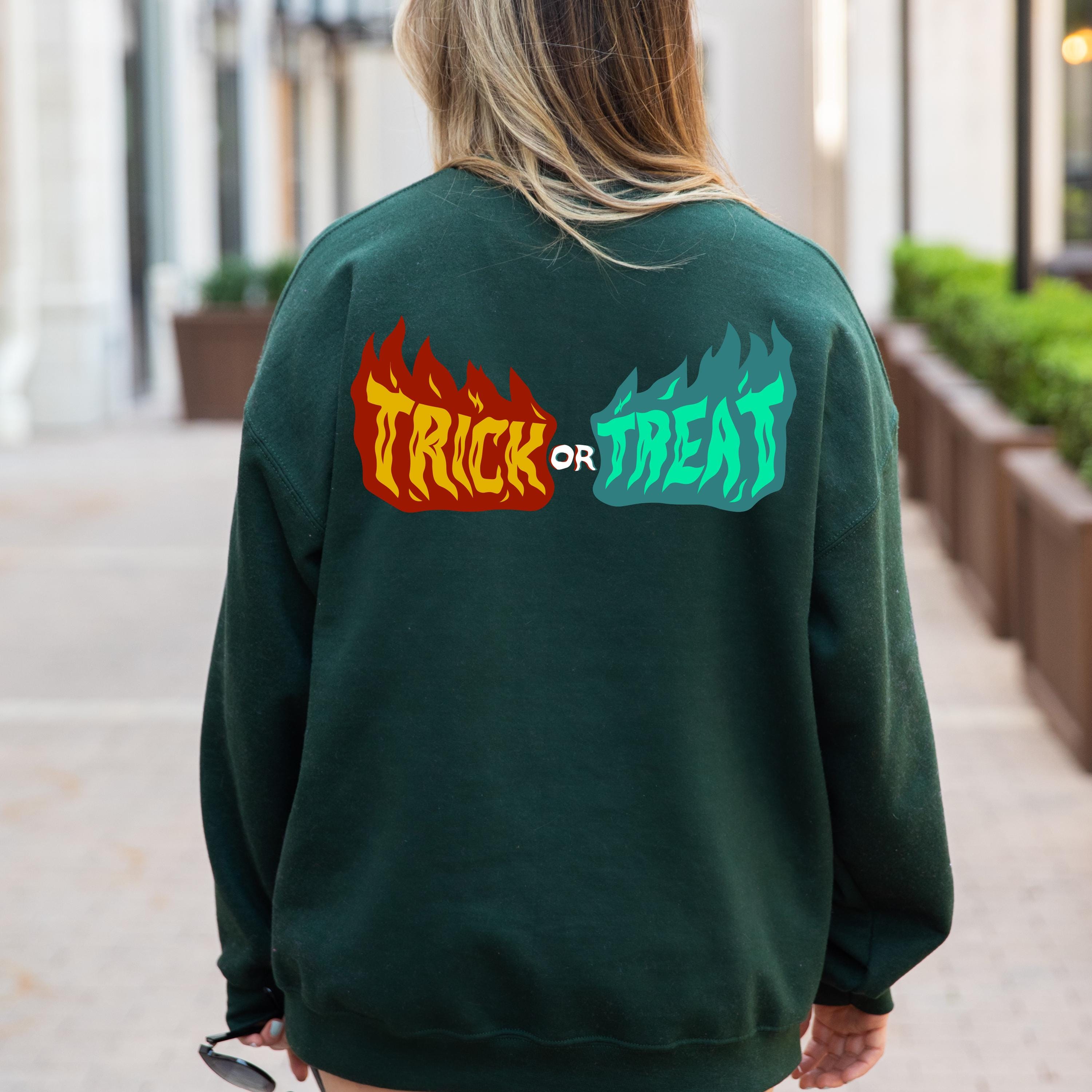 Halloween trick or treat sweatshirt, Spooky Sweatshirt, Halloween Trick-Or-Treat, Spooky Season Sweatshirt, halloween gift