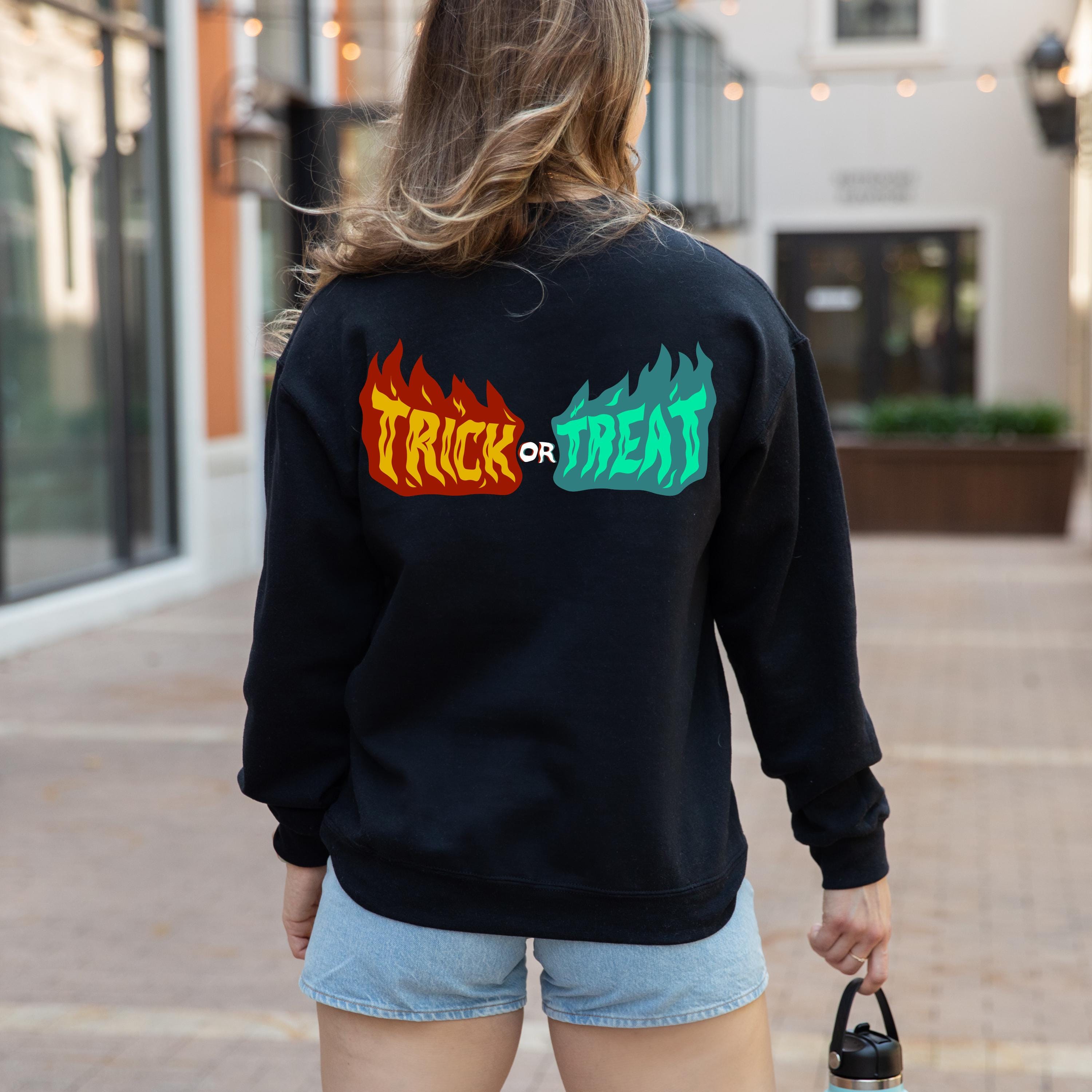 Halloween trick or treat sweatshirt, Spooky Sweatshirt, Halloween Trick-Or-Treat, Spooky Season Sweatshirt, halloween gift