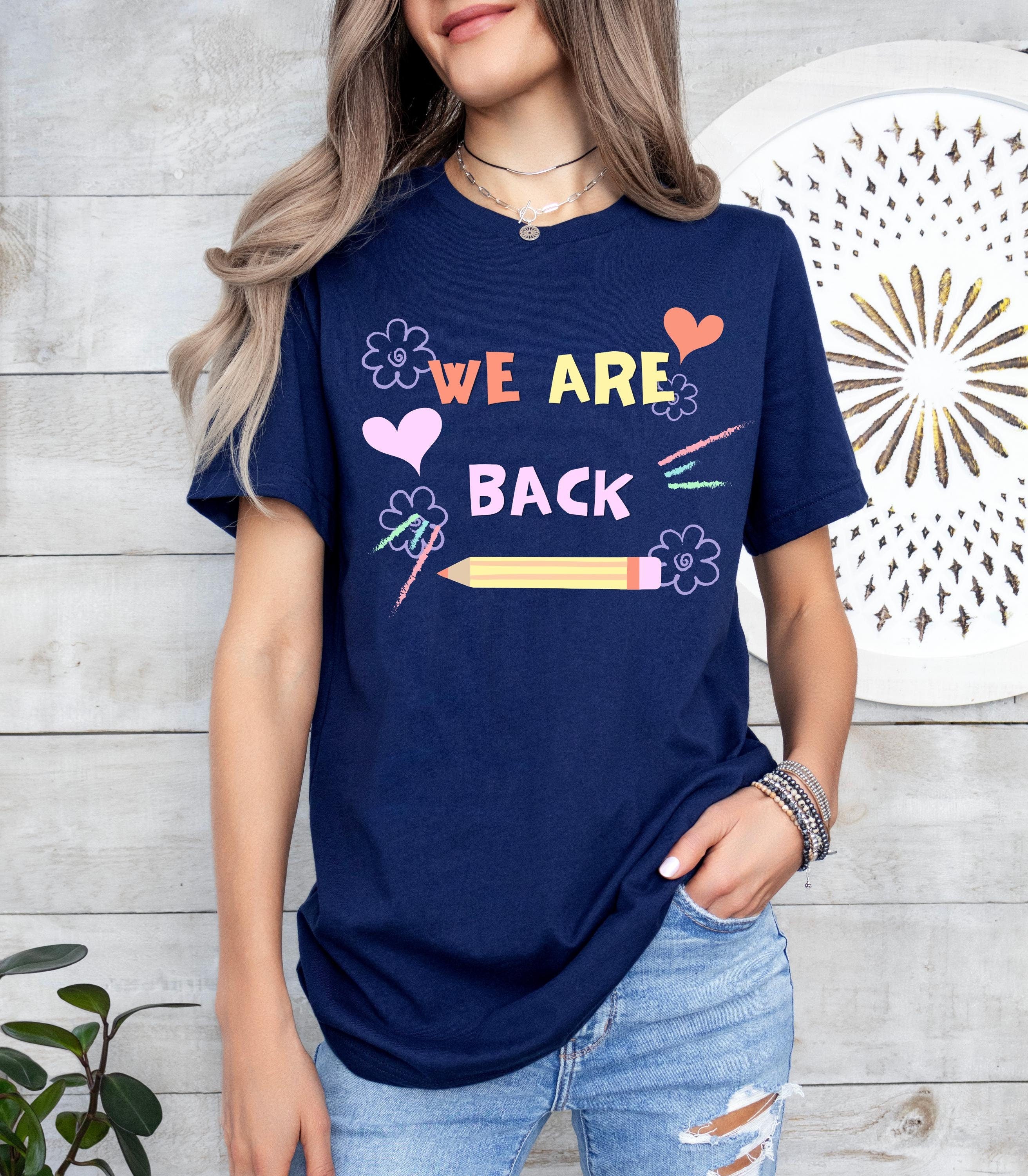 We are back school tshirt, School Shirt, Cute First Day of School Tee, Adult and Youth Shirt, School Vibe Shirt