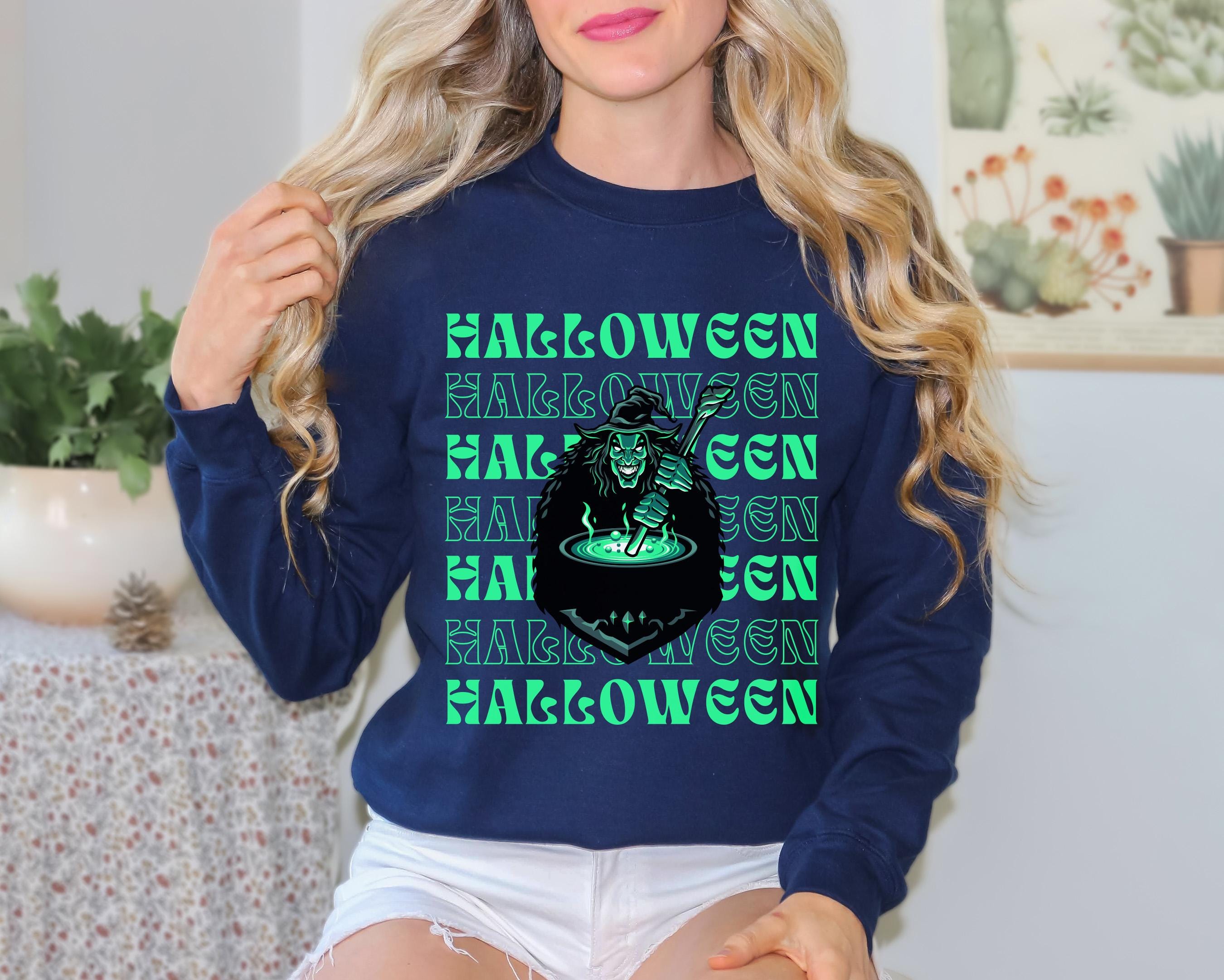 Halloween witch sweatshirt, Spooky Sweatshirt, Retro Halloween Sweatshirt, Witch sweatshirt, Halloween Crewneck, Spooky Season Sweatshirt