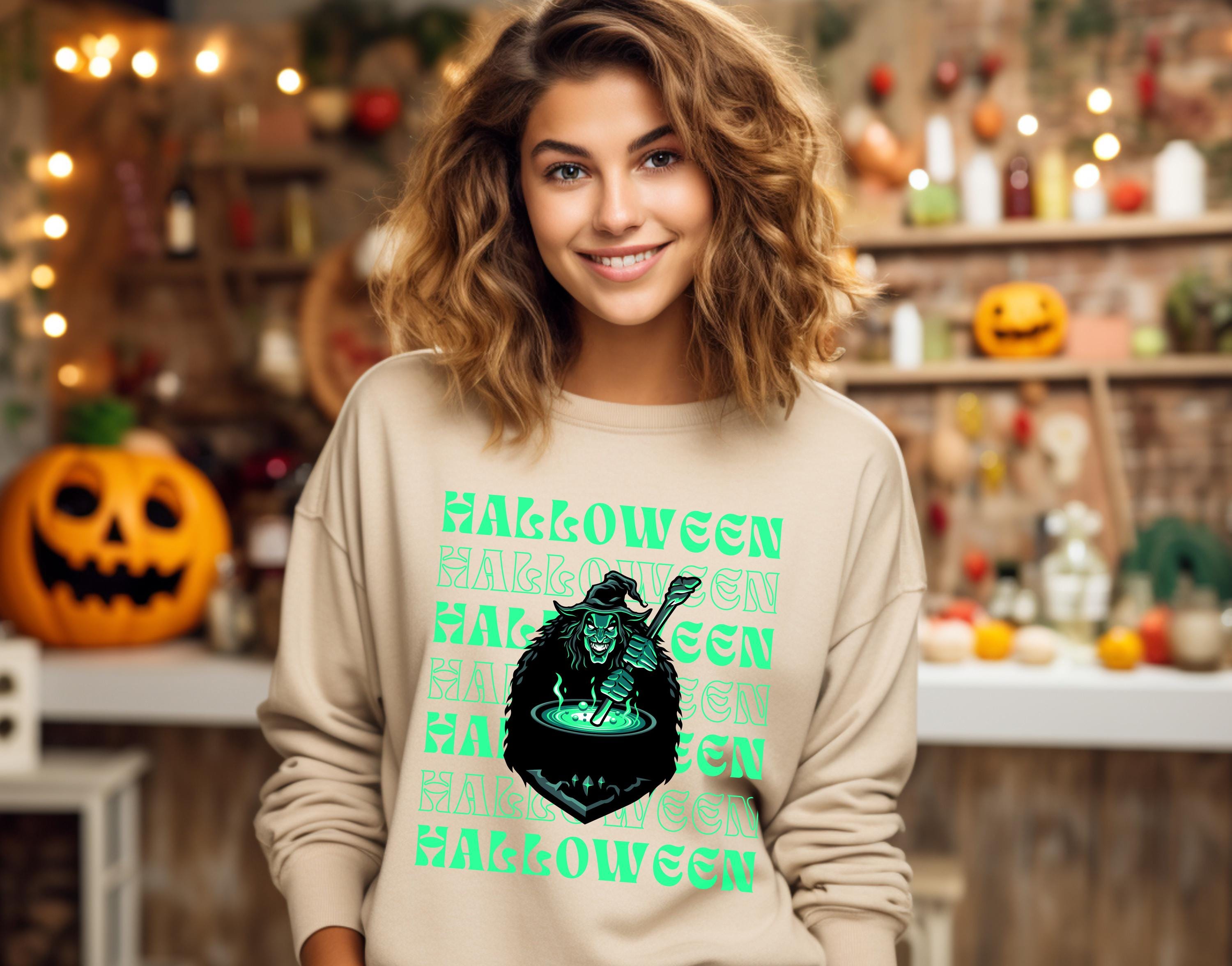 Halloween witch sweatshirt, Spooky Sweatshirt, Retro Halloween Sweatshirt, Witch sweatshirt, Halloween Crewneck, Spooky Season Sweatshirt