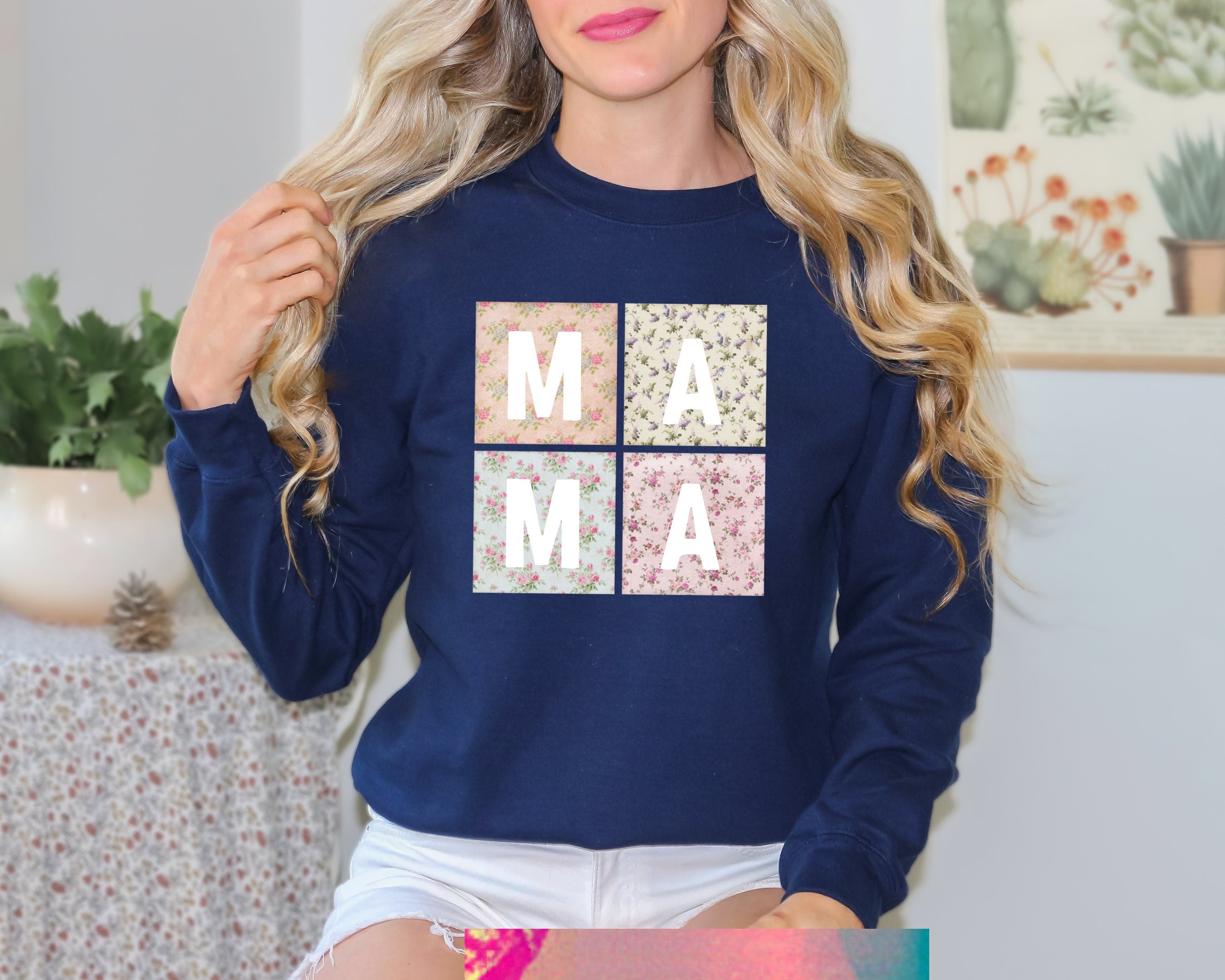 Retro Mama Shirt, Boho Mama Sweathirt, Mother's Day Gift, Minimalist Mom Shirt, Cute Mom Gift, Gift For Mom, Mama Shirt, Trendy Shirt,