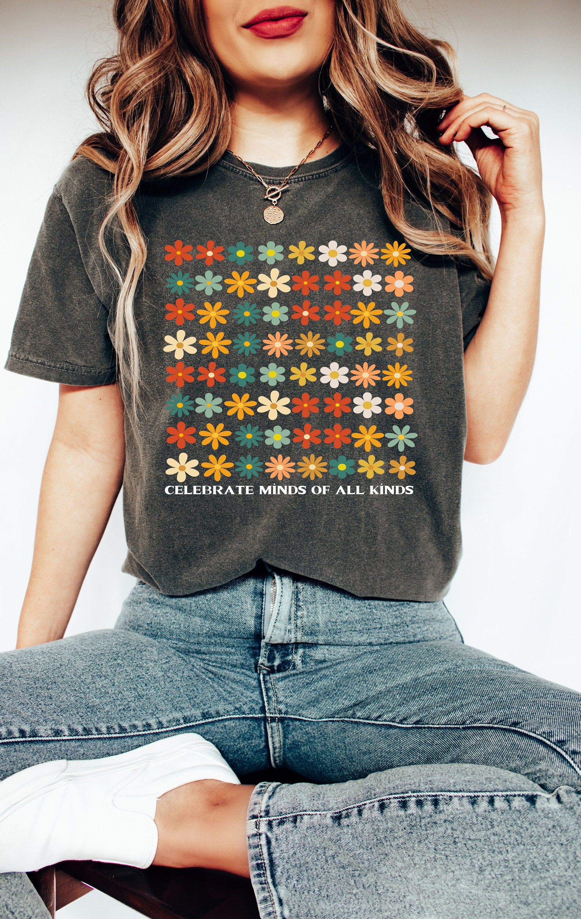 Celebrate Minds of All Kinds Shirts,Neurodiversity Shirt, Autism Awareness Shirt,ADHD Shirt, Autism Acceptance Gift for Special,Trendy Shirt
