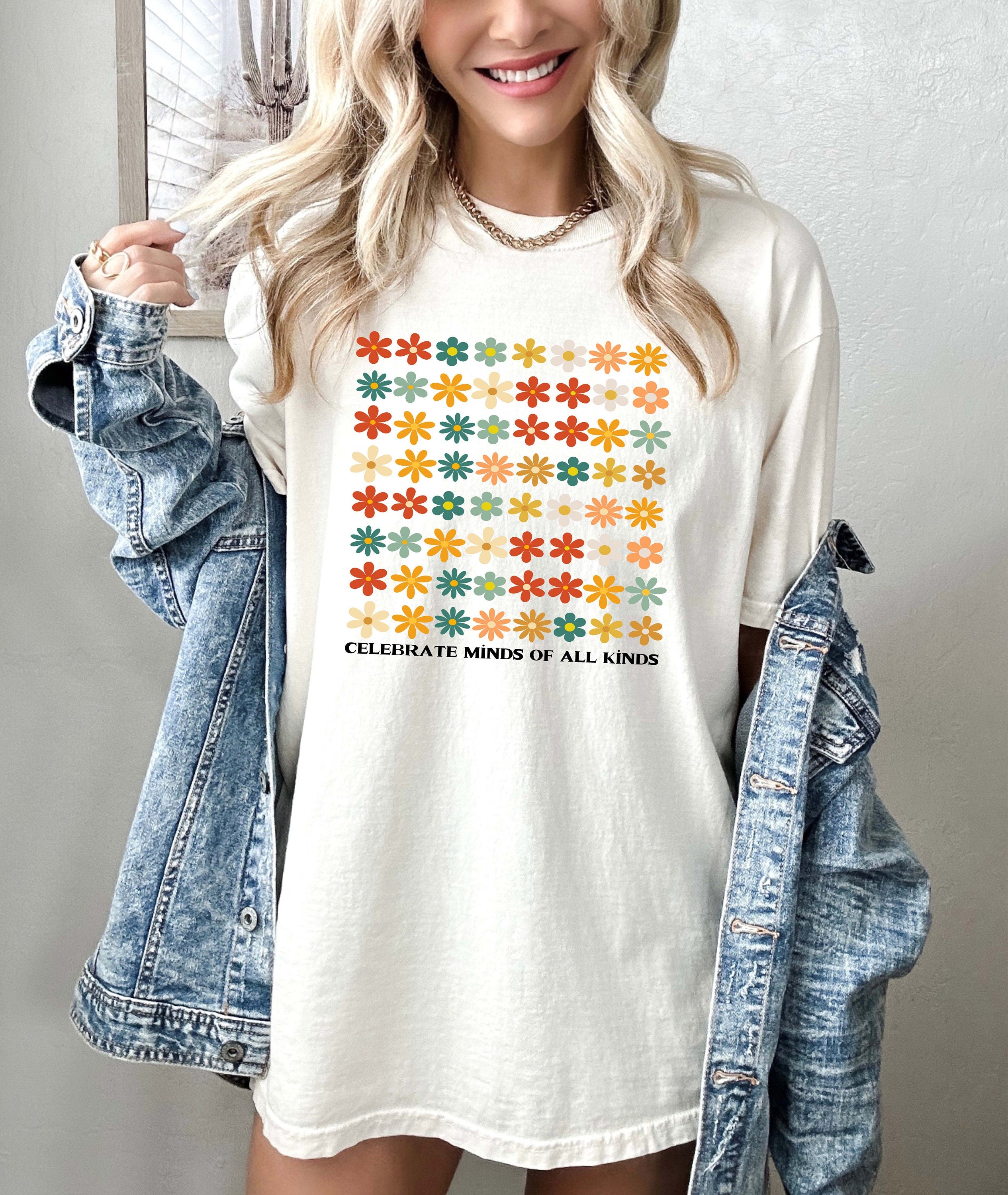 Celebrate Minds of All Kinds Shirts,Neurodiversity Shirt, Autism Awareness Shirt,ADHD Shirt, Autism Acceptance Gift for Special,Trendy Shirt