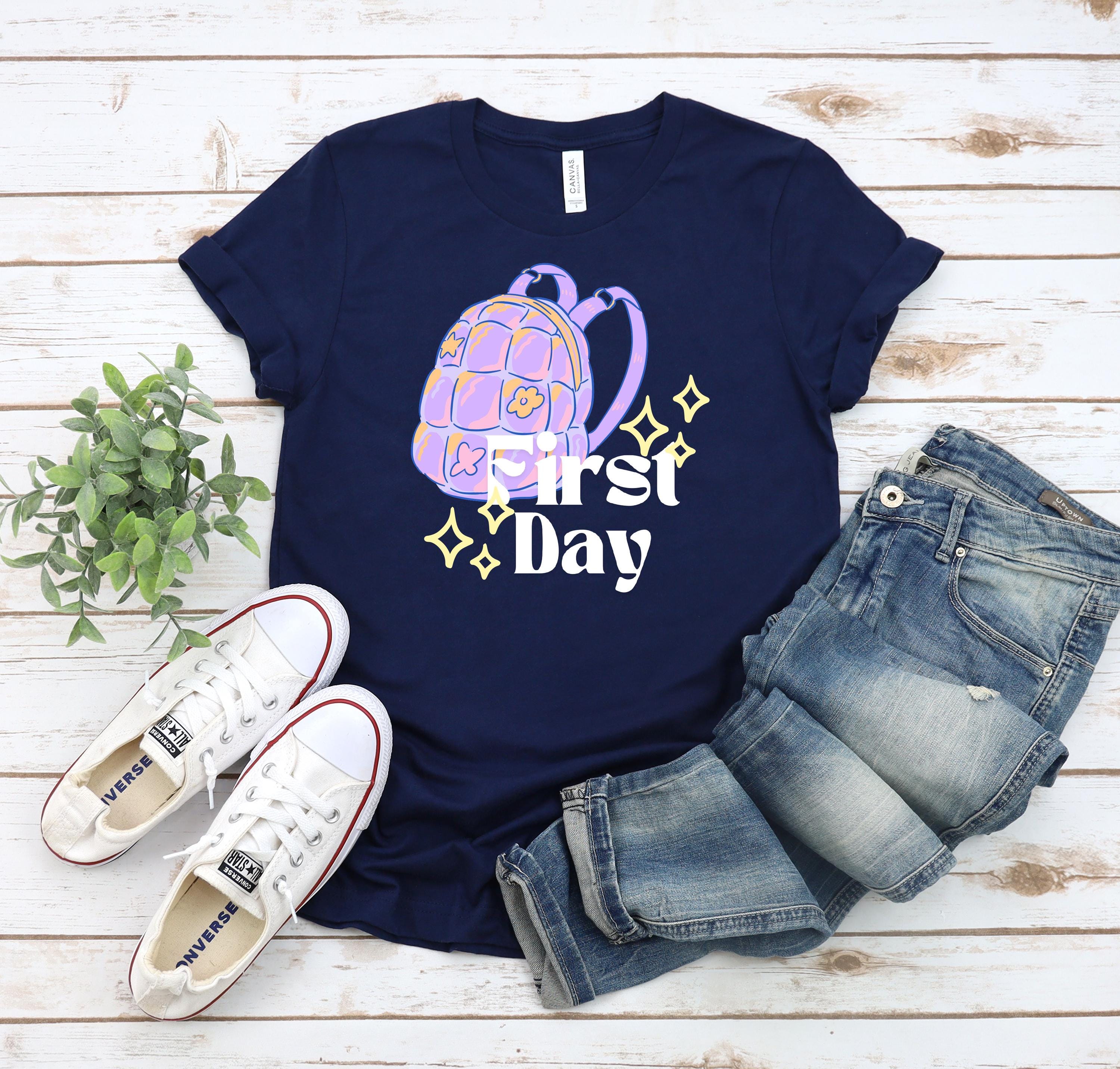 Cute girl first day of school tshirt, School Shirt, Cute First Day of School Tee, Adult and Youth Shirt, School Vibe Shirt