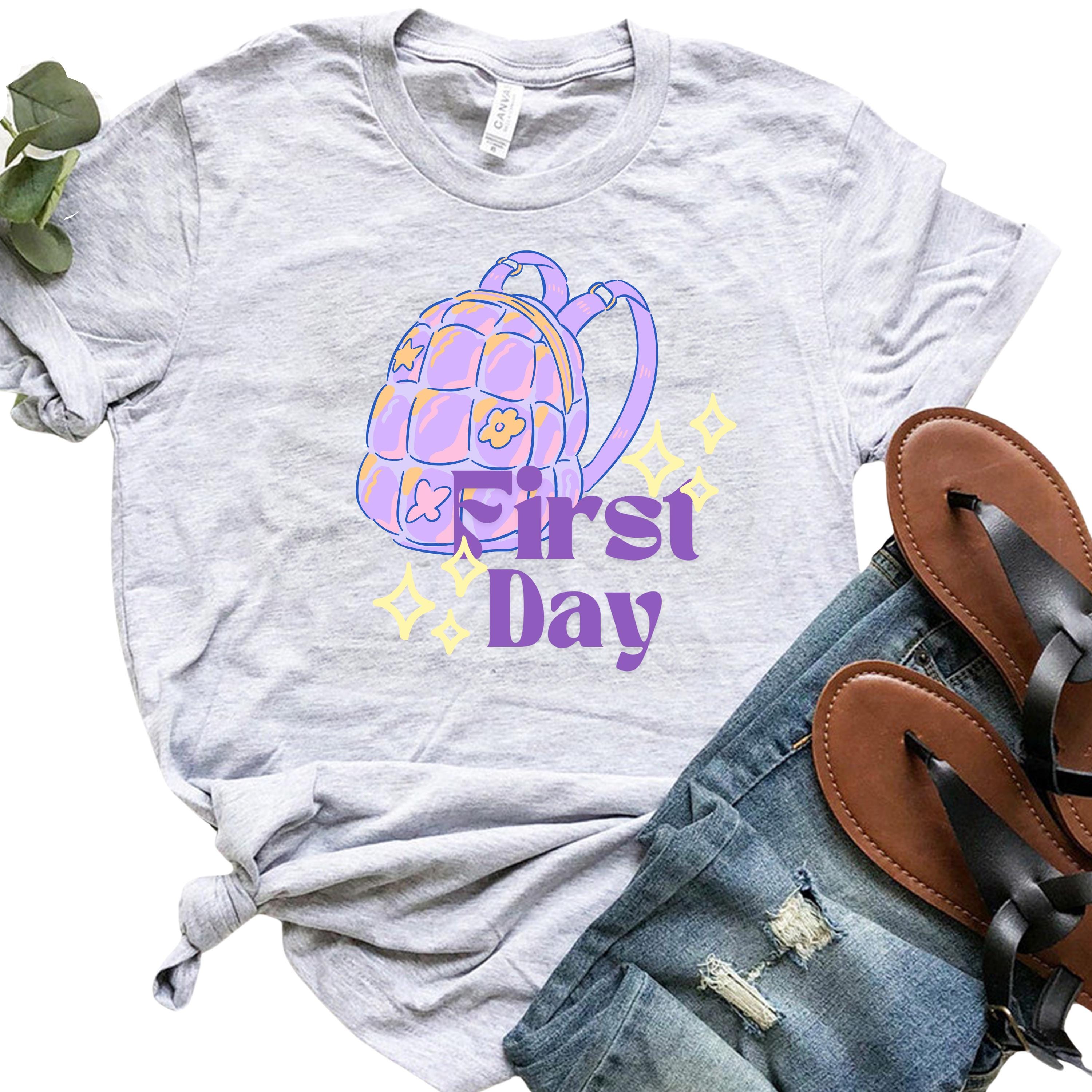 Cute girl first day of school tshirt, School Shirt, Cute First Day of School Tee, Adult and Youth Shirt, School Vibe Shirt