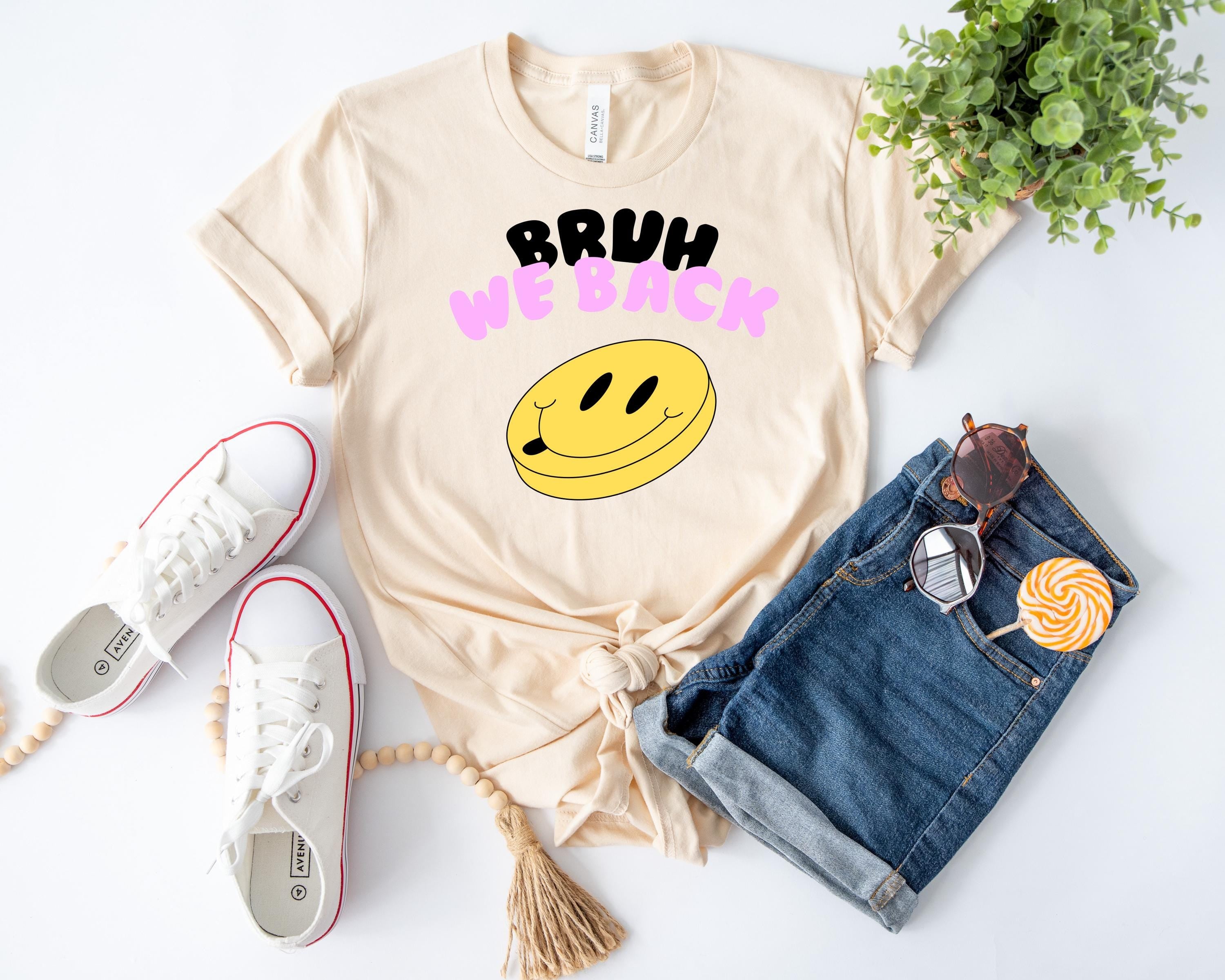 Bruh we back Shirt, First Day of School Tee, Adult and Youth Shirt, School Vibe Shirt, Funny Back To School Shirt, Bruh We Back Tshirt