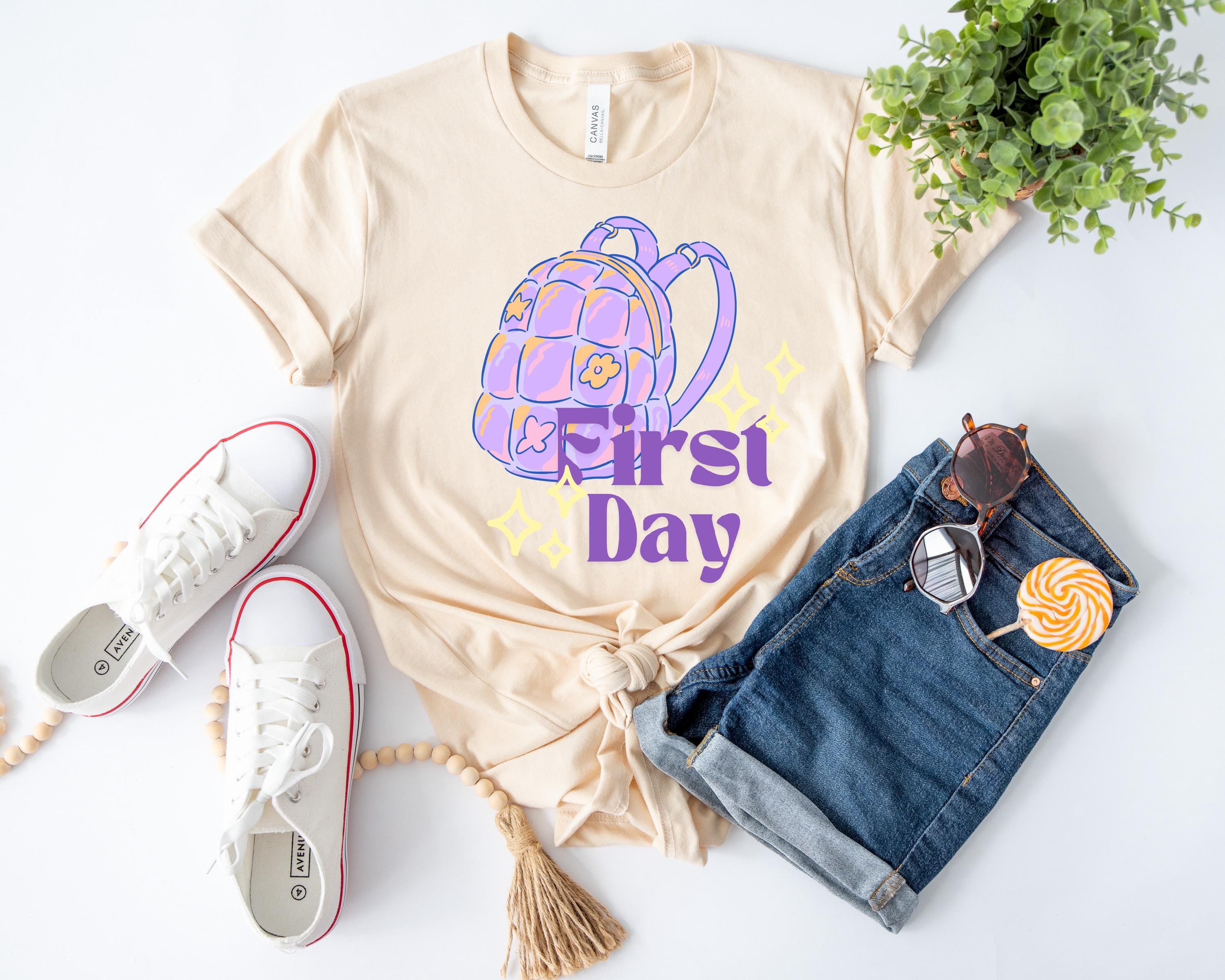 Cute girl first day of school tshirt, School Shirt, Cute First Day of School Tee, Adult and Youth Shirt, School Vibe Shirt