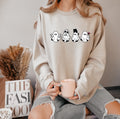 Cute Spooky Sweatshirt, Womens Ghost Sweatshirt, Fall Graphic Sweatshirt, Spooky Vibes Sweatshirt, Halloween Sweatshirt, Halloween Shirt