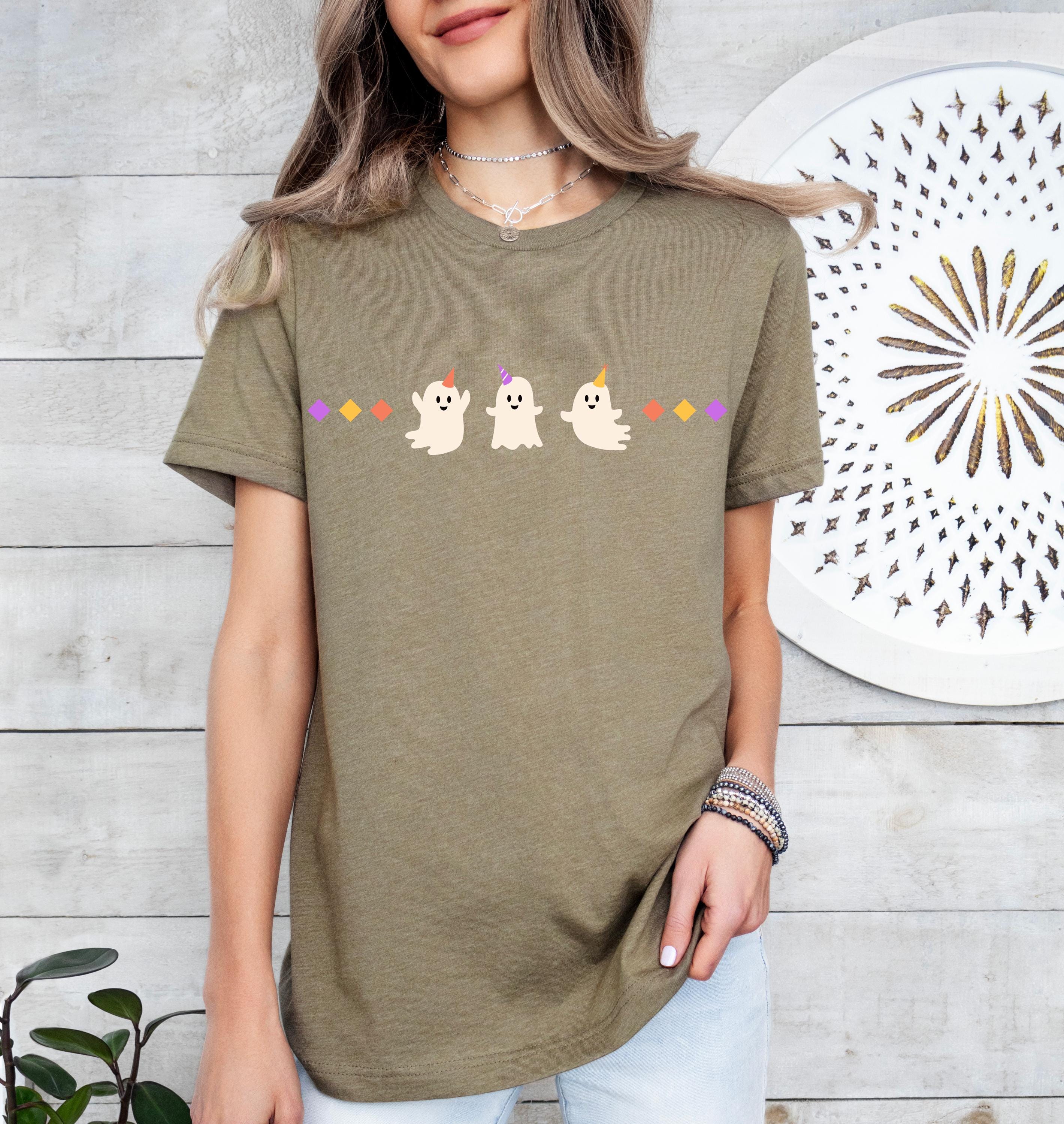 Happy halloween ghosts, Halloween ghosts shirt , Spooky Season Shirt, Fall Shirt, Halloween Gift, Halloween ghost, Cute Fall Shirt