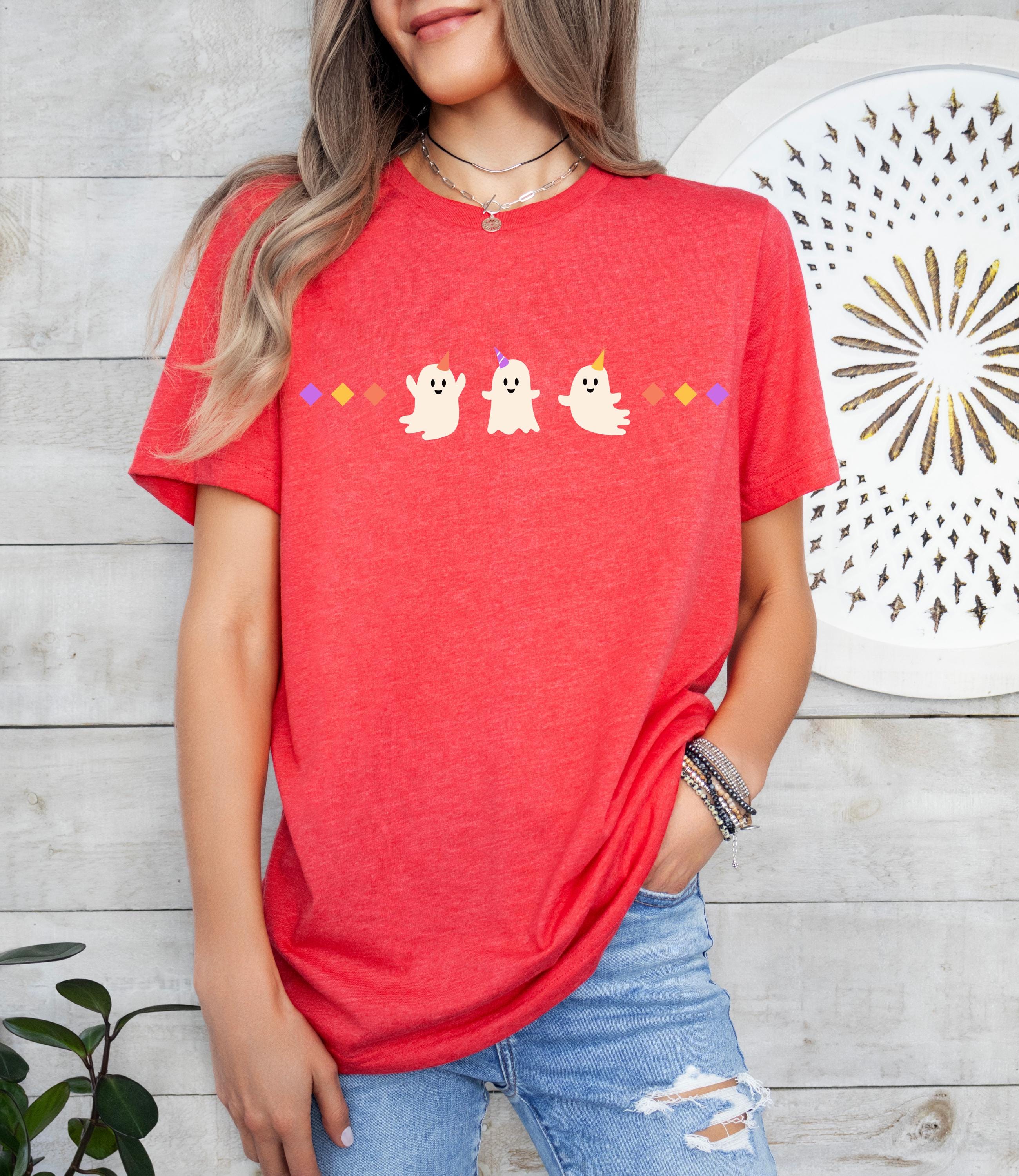 Happy halloween ghosts, Halloween ghosts shirt , Spooky Season Shirt, Fall Shirt, Halloween Gift, Halloween ghost, Cute Fall Shirt