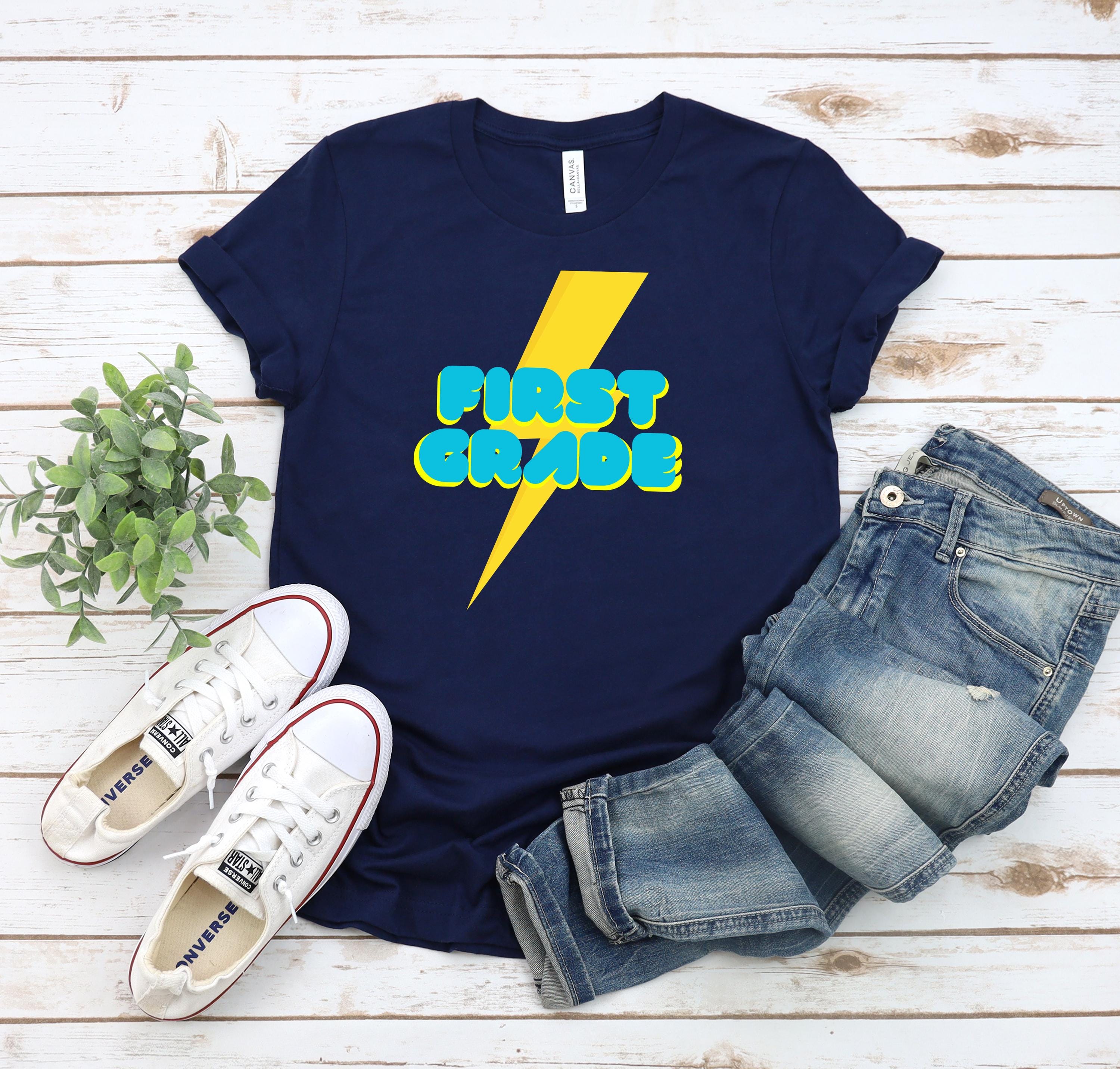 First grade back to school tshirt, School Shirt, Cute First Day of School, Adult and Youth Shirt, School Vibe Shirt, Unisex