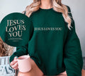 Jesus Love You Sweatshirt Jesus Sweatshirt Christian Sweatshirt Bible Verse Aesthetic Sweatshirt, Trendy Clothing,Love Like Jesus Sweatshirt