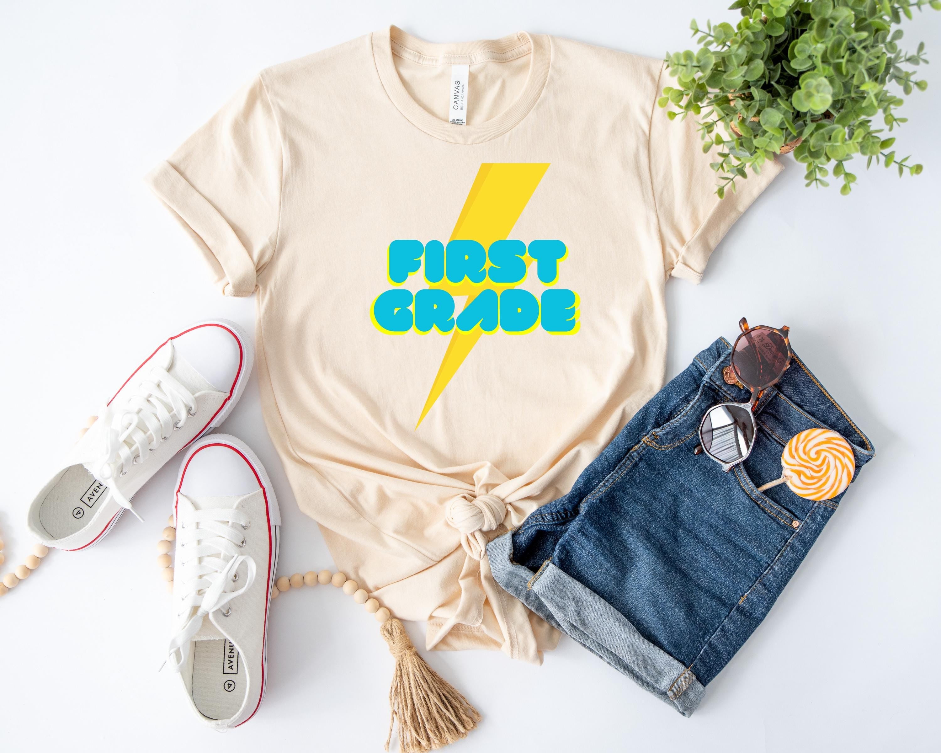 First grade back to school tshirt, School Shirt, Cute First Day of School, Adult and Youth Shirt, School Vibe Shirt, Unisex