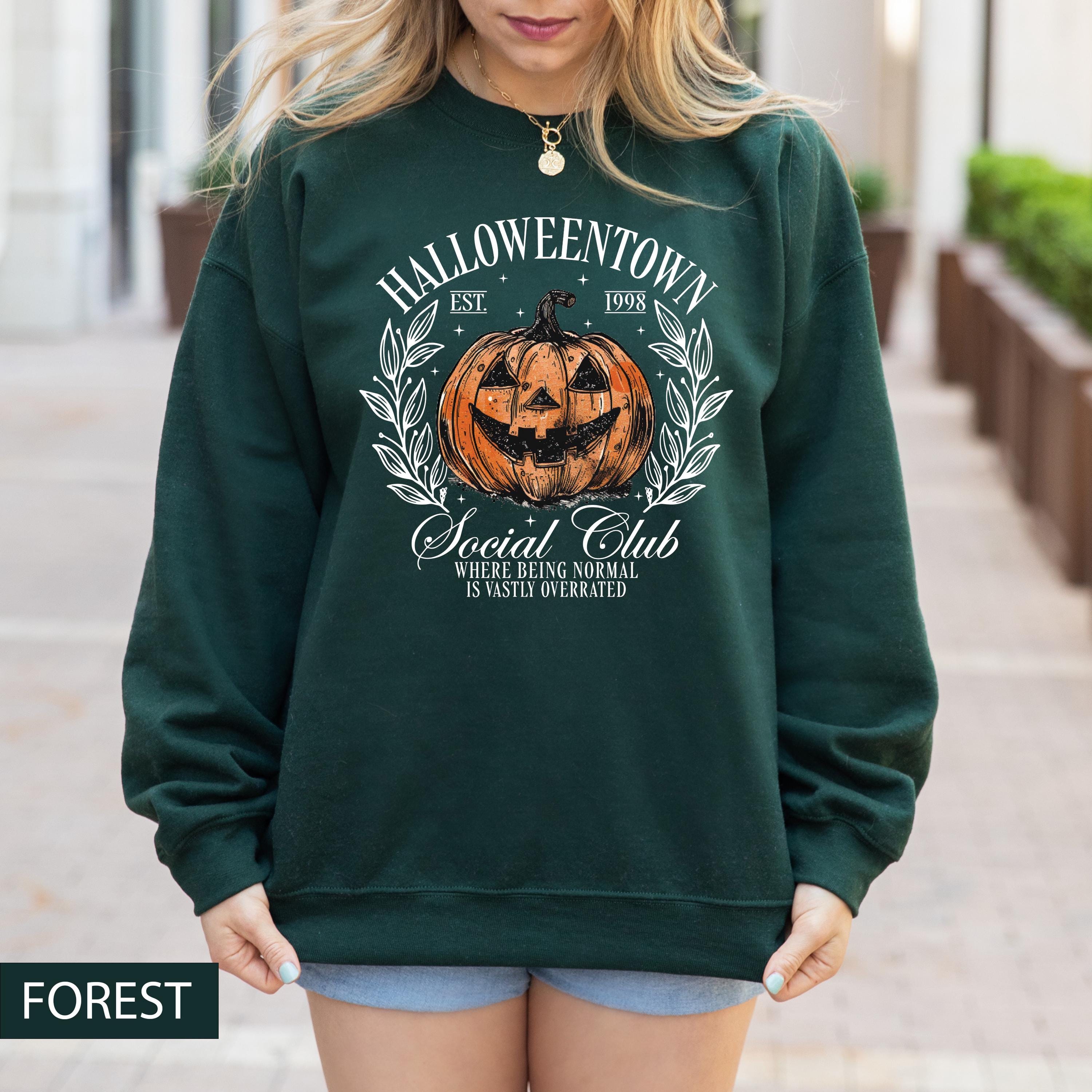 Halloween Pumpkin Sweatshirt, Halloween Town Sweatshirt,  1998 Social Club Sweatshirt, Halloweentown 1998 Sweatshirt, Fall Sweatshirt