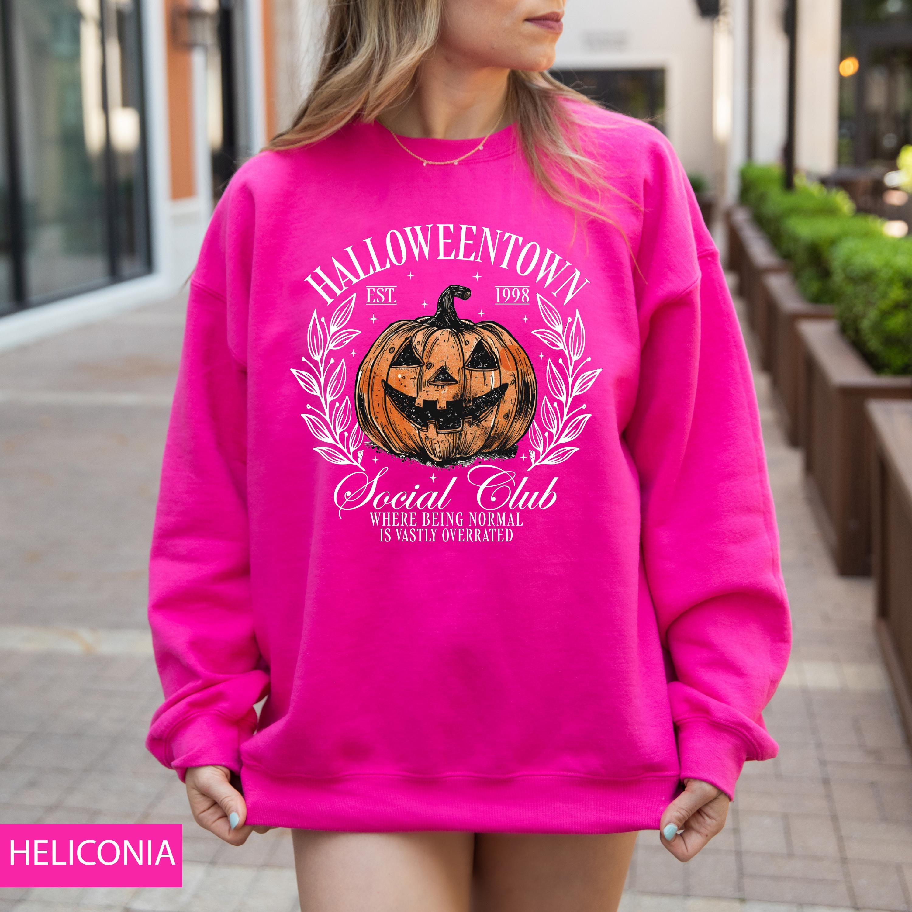 Halloween Pumpkin Sweatshirt, Halloween Town Sweatshirt,  1998 Social Club Sweatshirt, Halloweentown 1998 Sweatshirt, Fall Sweatshirt