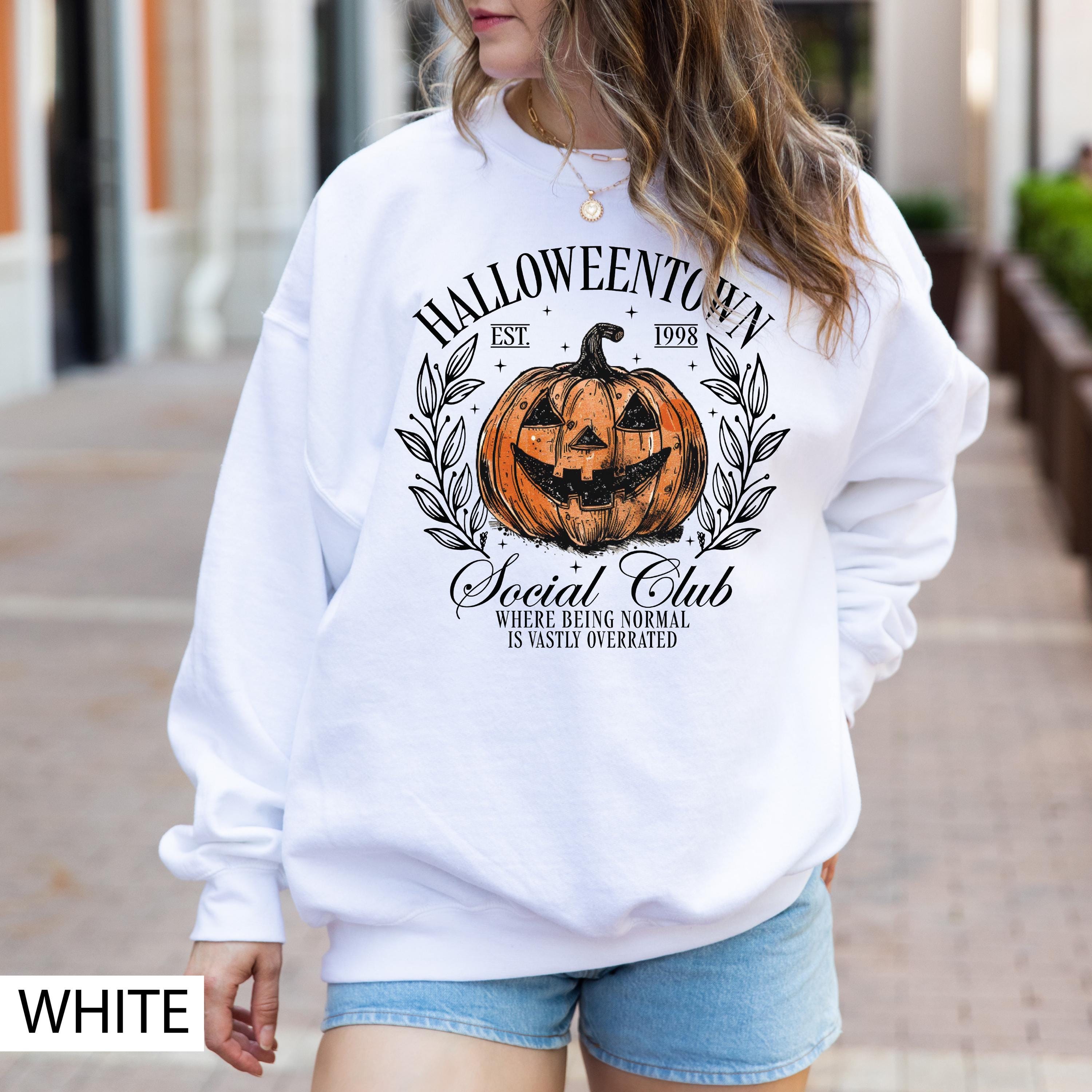 Halloween Pumpkin Sweatshirt, Halloween Town Sweatshirt,  1998 Social Club Sweatshirt, Halloweentown 1998 Sweatshirt, Fall Sweatshirt