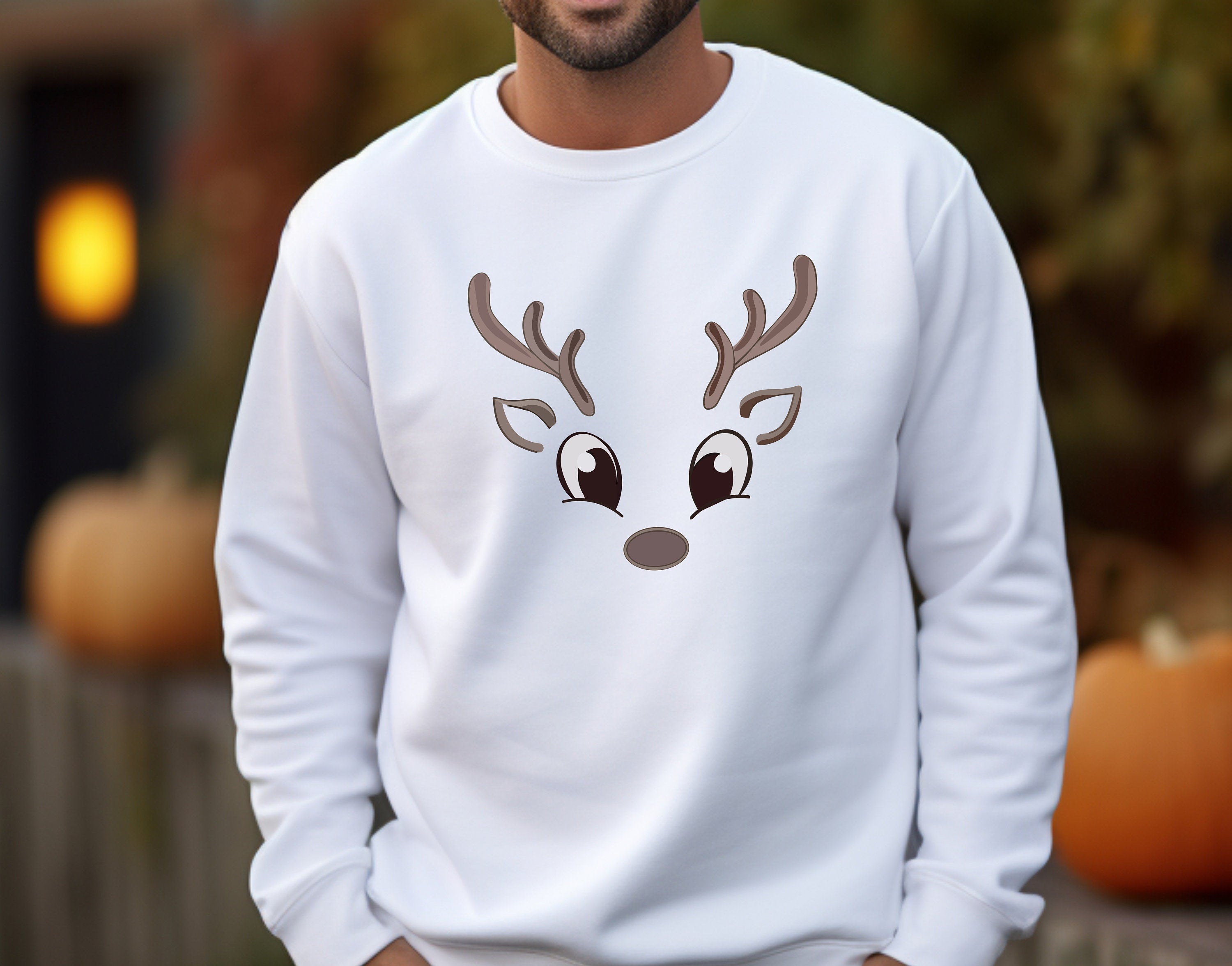 Reindeer Sweatshirt, Couple Christmas sweatshirt, Christmas Apparel, Aesthetic Sweatshirt, Believe Christmas, Merry Christmas Sweatshirt,