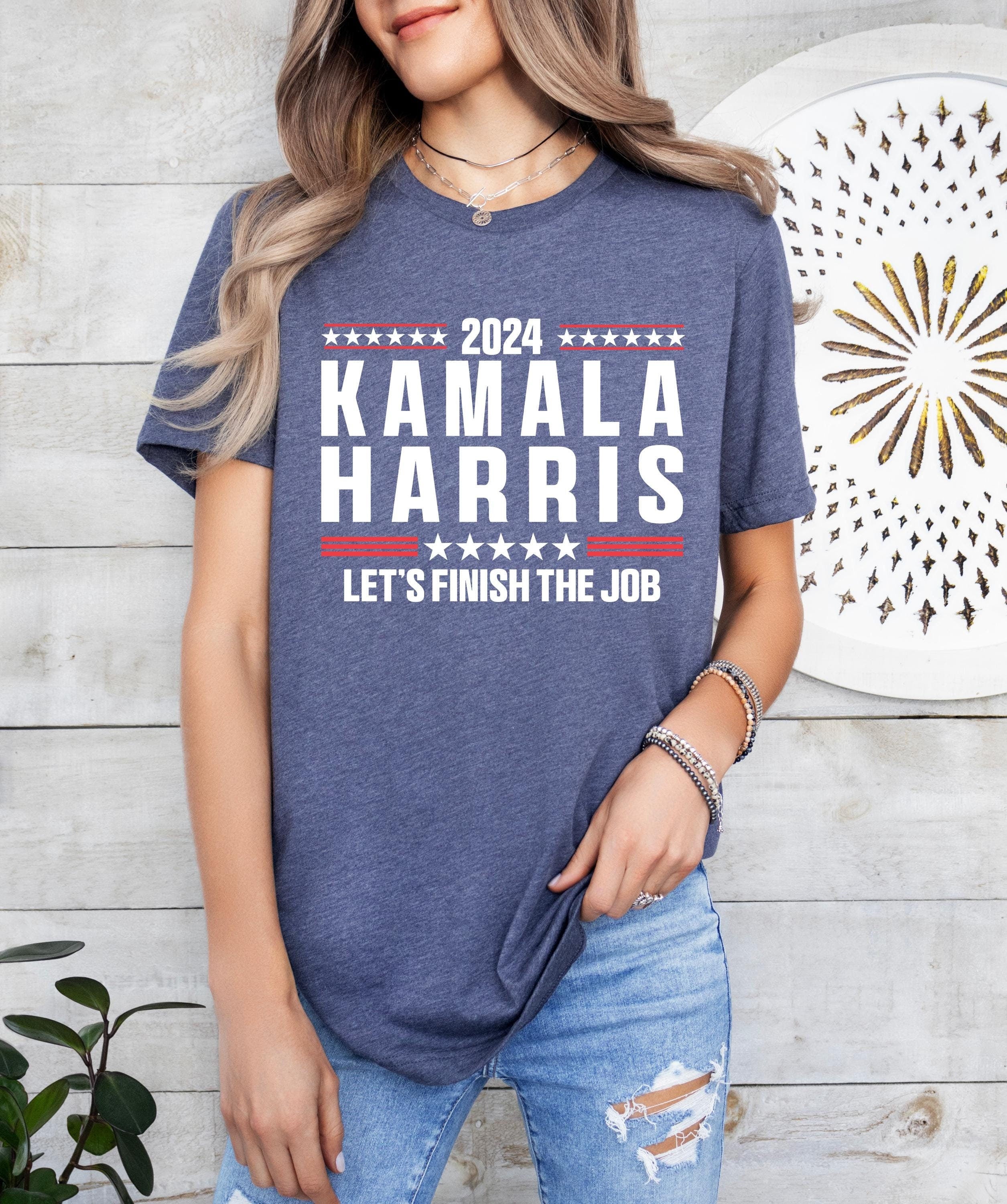 2024 Kamala Harris Let's Finish The Job Shirt, Madam President Shirt, Kamala Shirt, President Kamala Harris 2024 Shirt, I am Speaking Shirt
