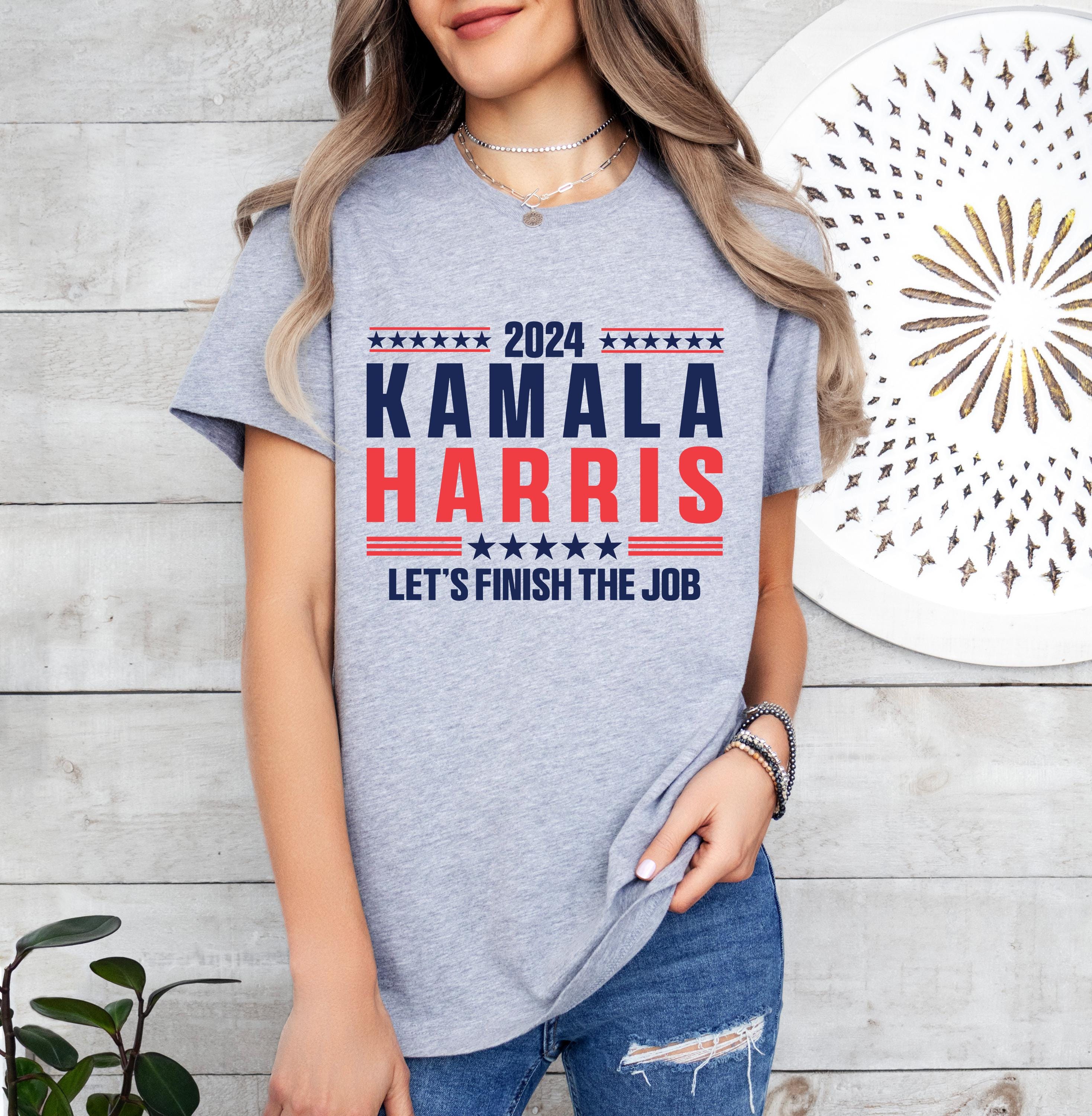 2024 Kamala Harris Let's Finish The Job Shirt, Madam President Shirt, Kamala Shirt, President Kamala Harris 2024 Shirt, I am Speaking Shirt