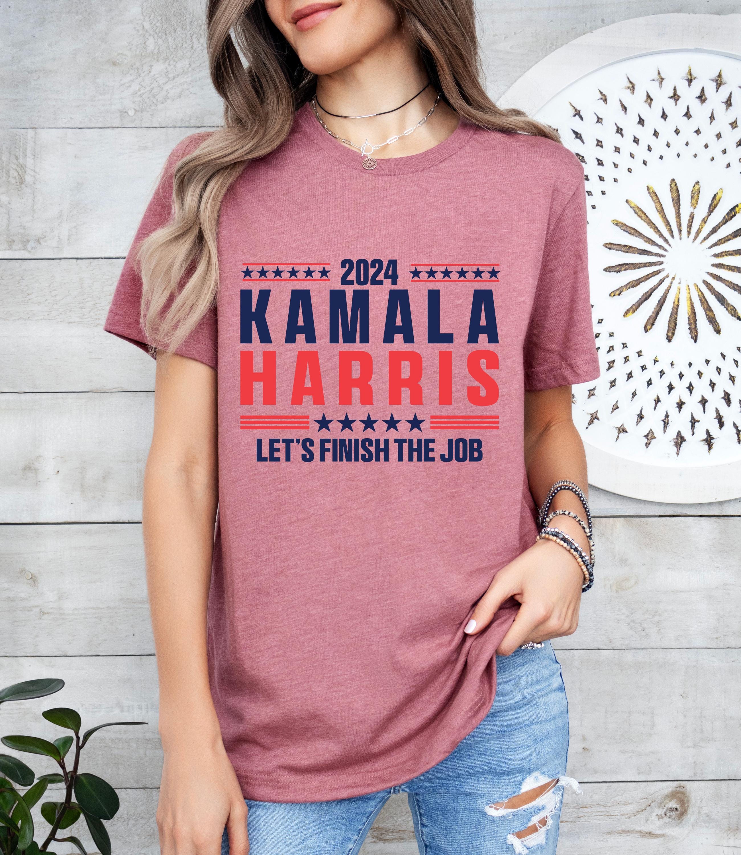 2024 Kamala Harris Let's Finish The Job Shirt, Madam President Shirt, Kamala Shirt, President Kamala Harris 2024 Shirt, I am Speaking Shirt