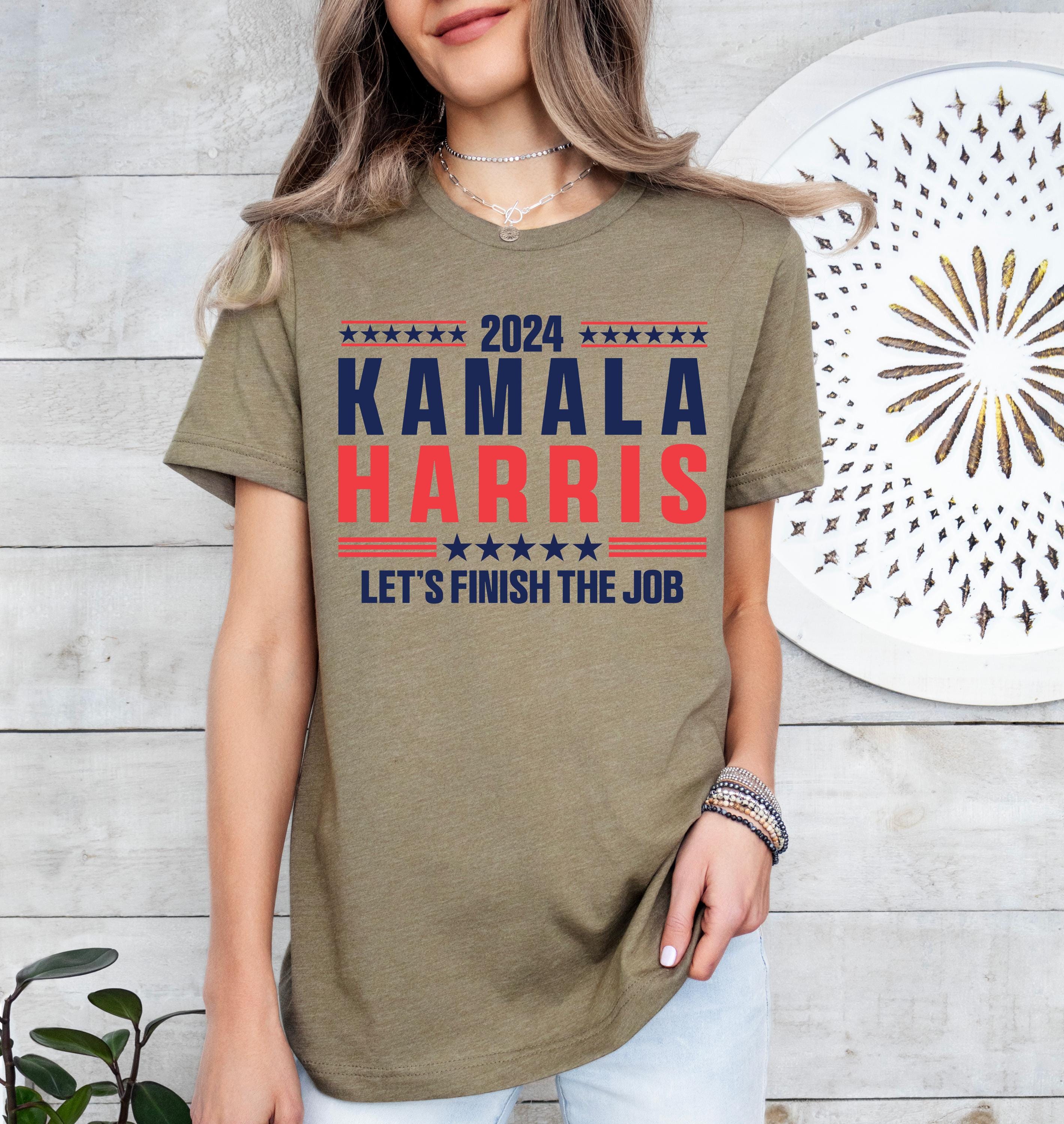 2024 Kamala Harris Let's Finish The Job Shirt, Madam President Shirt, Kamala Shirt, President Kamala Harris 2024 Shirt, I am Speaking Shirt