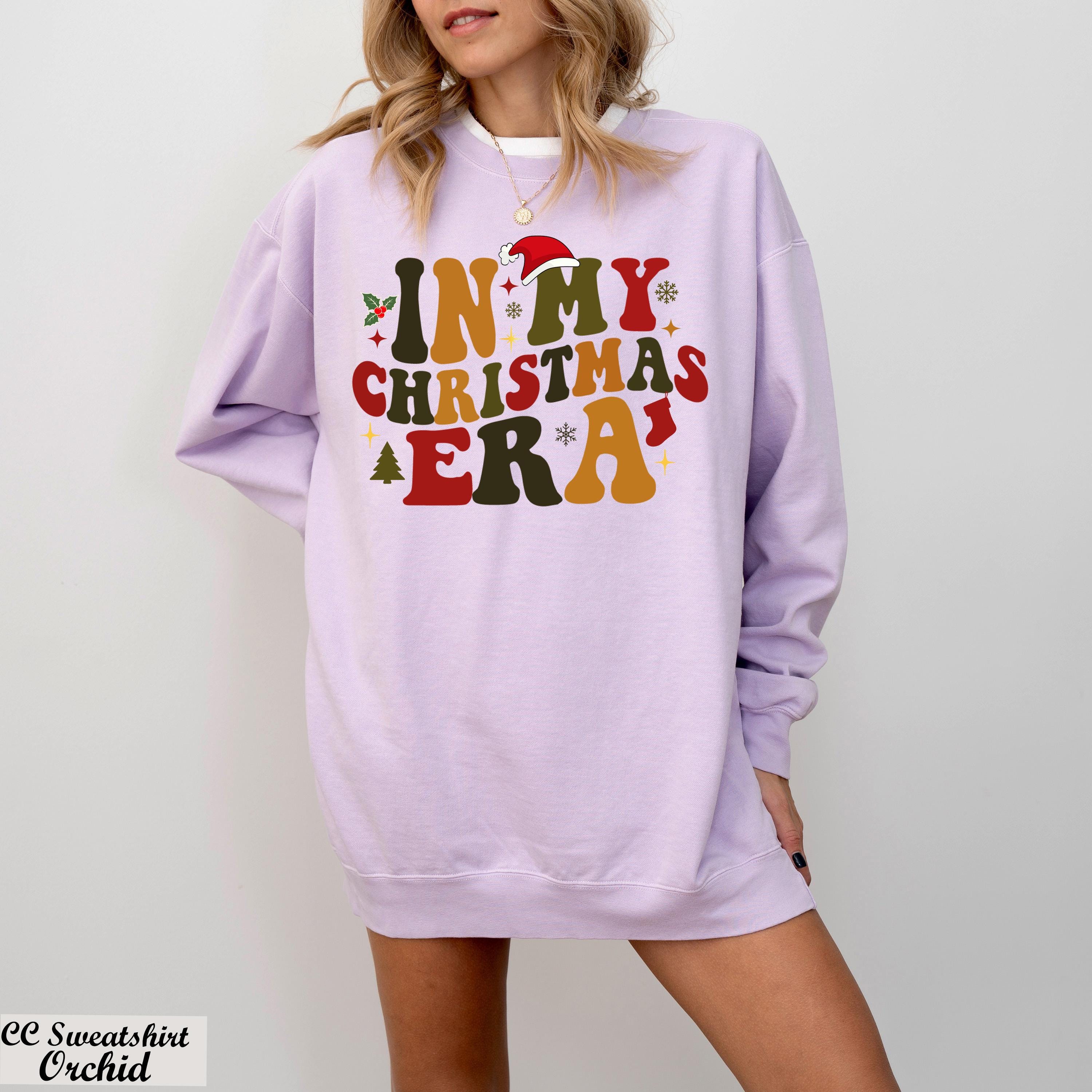 In My Christmas Era Sweatshirt, Retro Christmas Long Sleeve Shirt, Cute Christmas Sweater, Christmas Vibes Shirt, Cute Holiday Crewneck