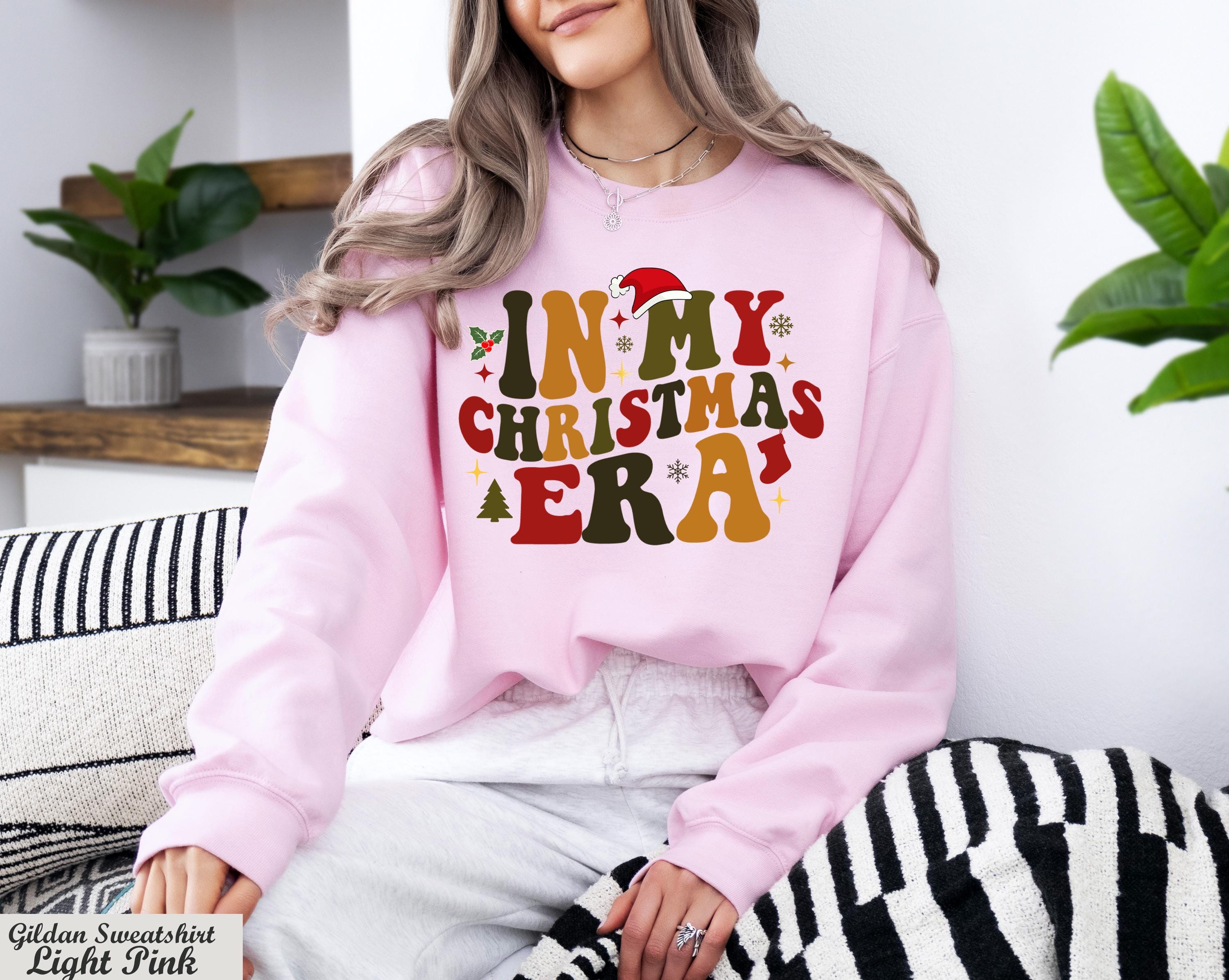 In My Christmas Era Sweatshirt, Retro Christmas Long Sleeve Shirt, Cute Christmas Sweater, Christmas Vibes Shirt, Cute Holiday Crewneck