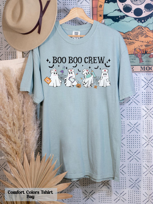 Comfort Colors Boo Boo Crew Shirt, Boo Crew Nurse Tee, Halloween Nurse Tee, School Nurse Gift, Pediatric Nurse Shirt, Nurse Graduation Gift
