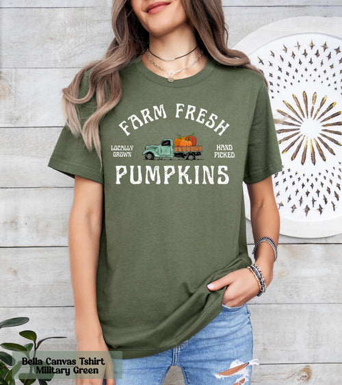 Comfort Colors Farm Fresh Pumpkins Shirt, Harvest Pumpkins Shirt, Farm Fresh Shirt, Fall Pumpkin Shirt, Fall Season Shirts, Pumpkin Season