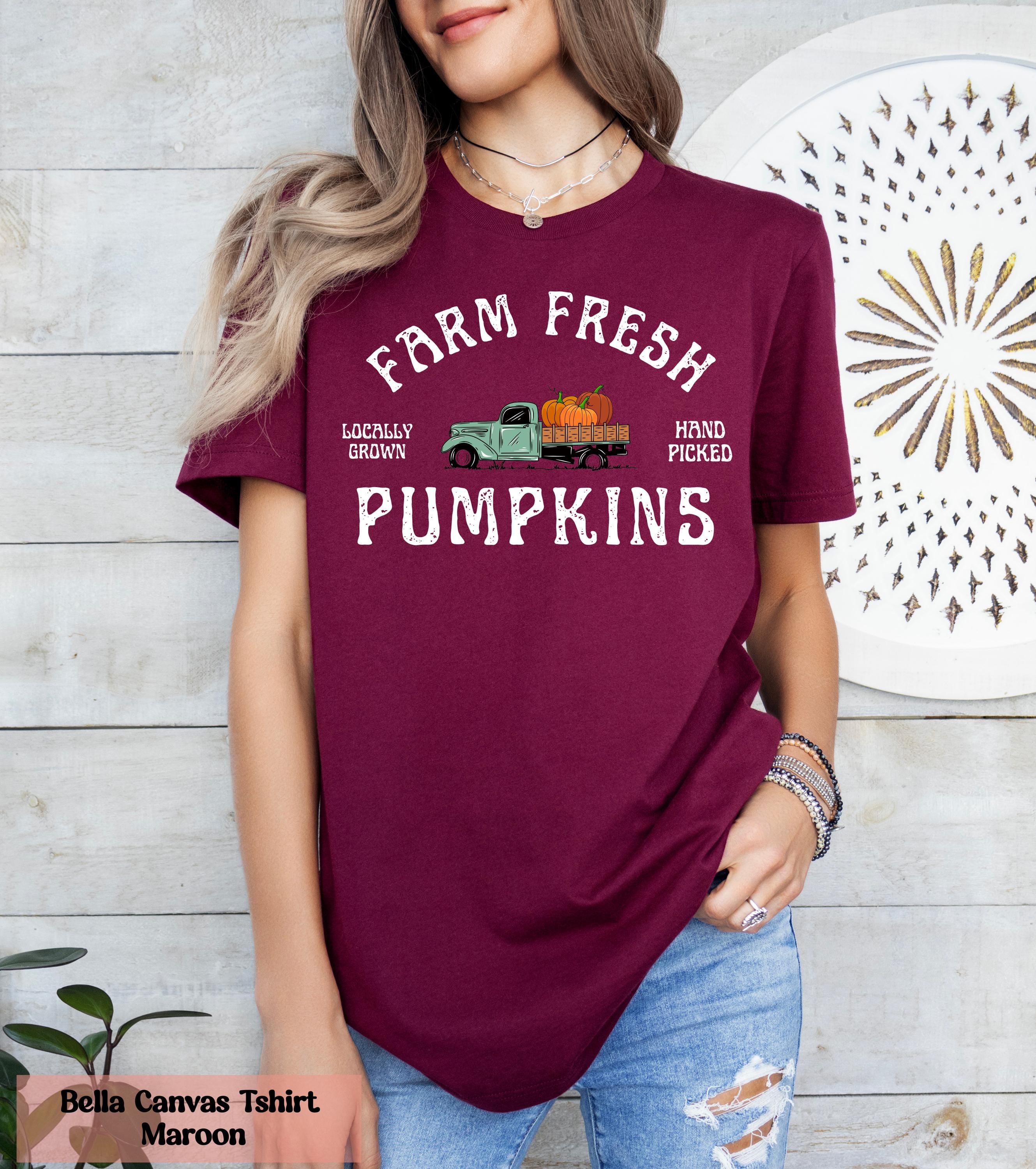Comfort Colors Farm Fresh Pumpkins Shirt, Harvest Pumpkins Shirt, Farm Fresh Shirt, Fall Pumpkin Shirt, Fall Season Shirts, Pumpkin Season