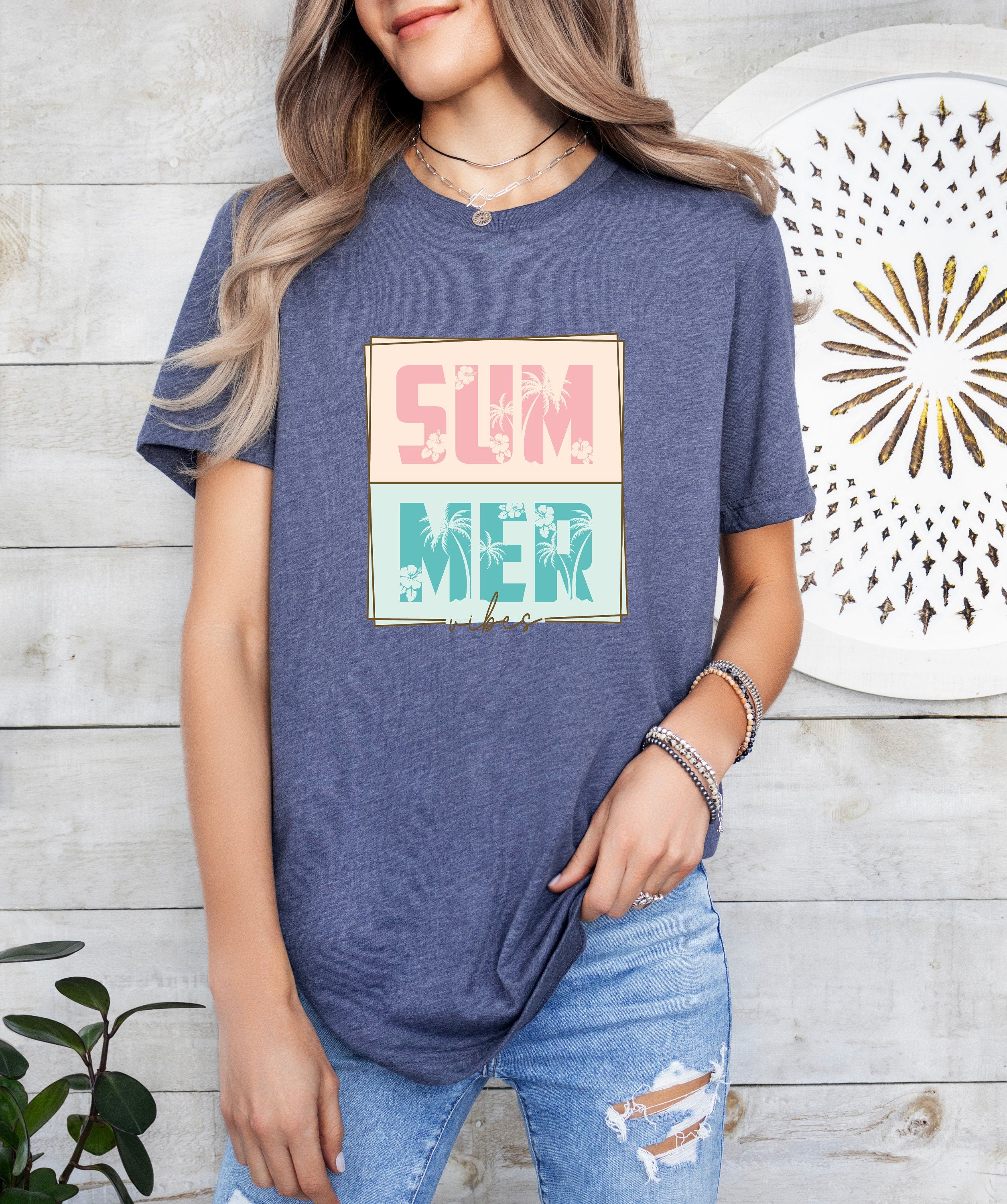 Summer Vibes Shirts, Summer Shirts, Trendy Summer Tee, Sunset shirt, Sunshine Shirt, Sun Rays Tee,  Graphic Tee Women T Shirt Girls Trip