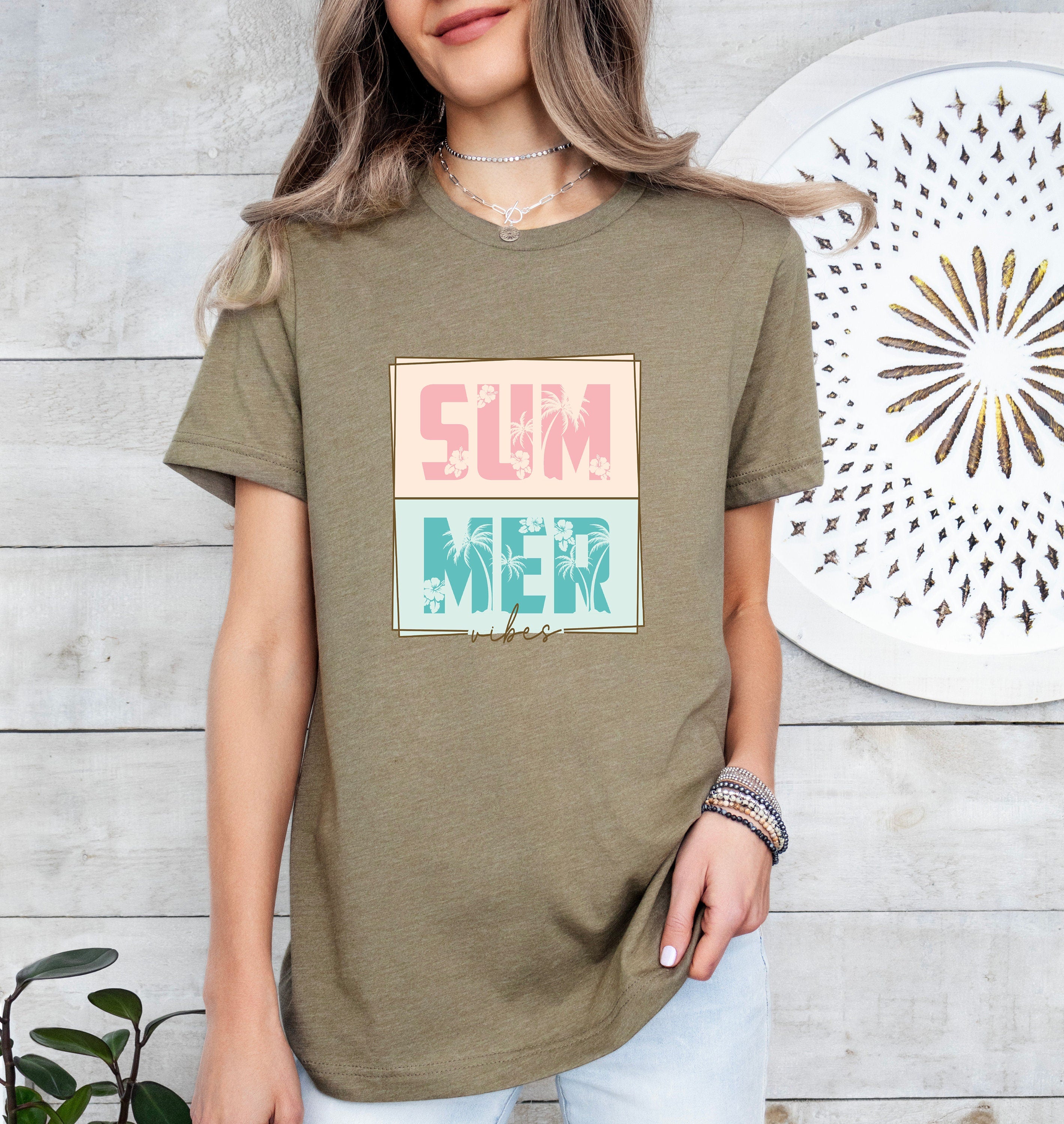 Summer Vibes Shirts, Summer Shirts, Trendy Summer Tee, Sunset shirt, Sunshine Shirt, Sun Rays Tee,  Graphic Tee Women T Shirt Girls Trip