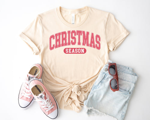 Bella Canvas Christmas Season , Unisex Holiday Shirt, Xmas Tee, This The Season Christmas Shirt, Merry Christmas Shirt, Christmas Crewneck