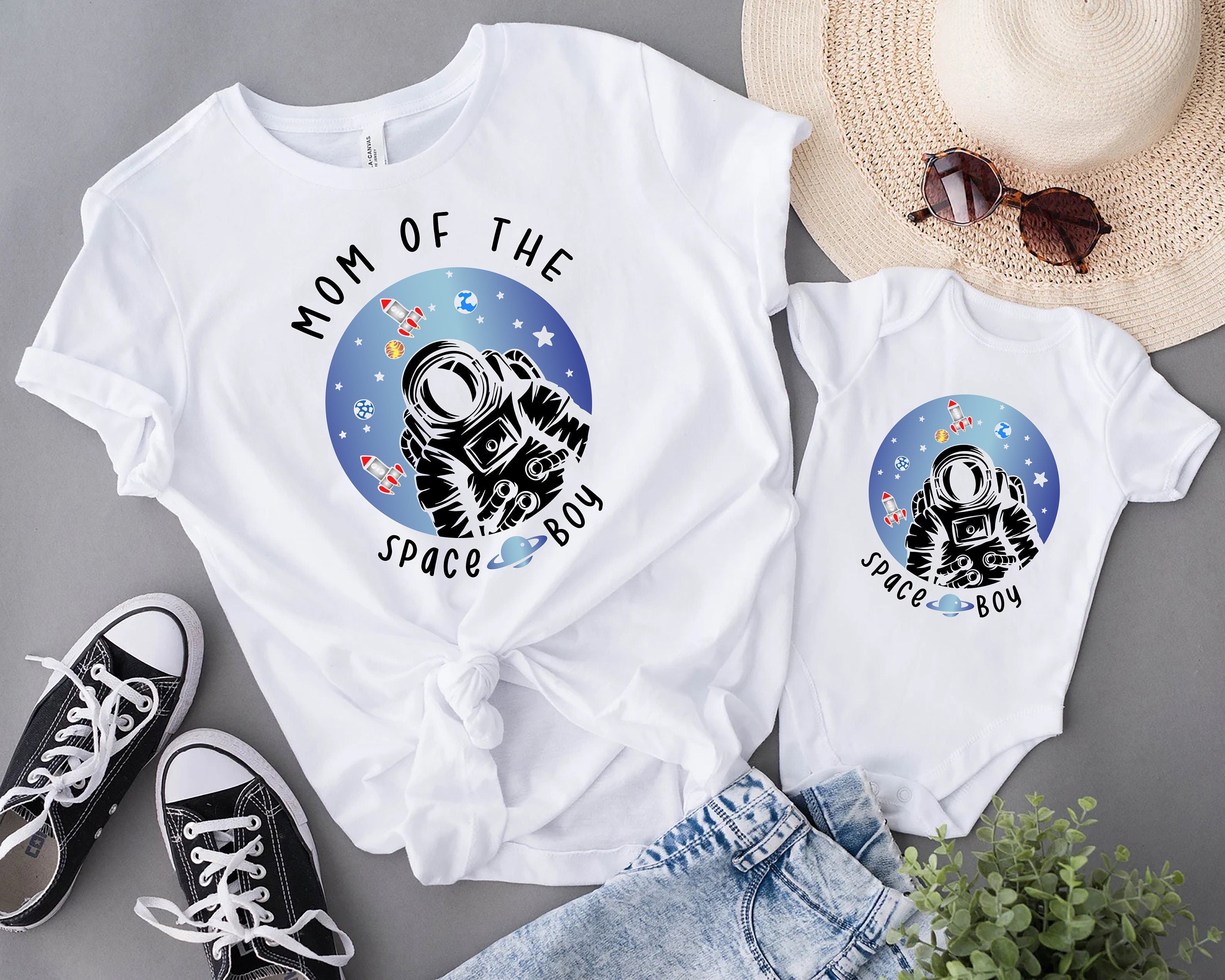 Custom Rocket Shirt Birthday, Astronaut Family Birthday Party T-Shirt, Space Family Matching Birthday Shirts, Birthday Boy Family Gift Shirt