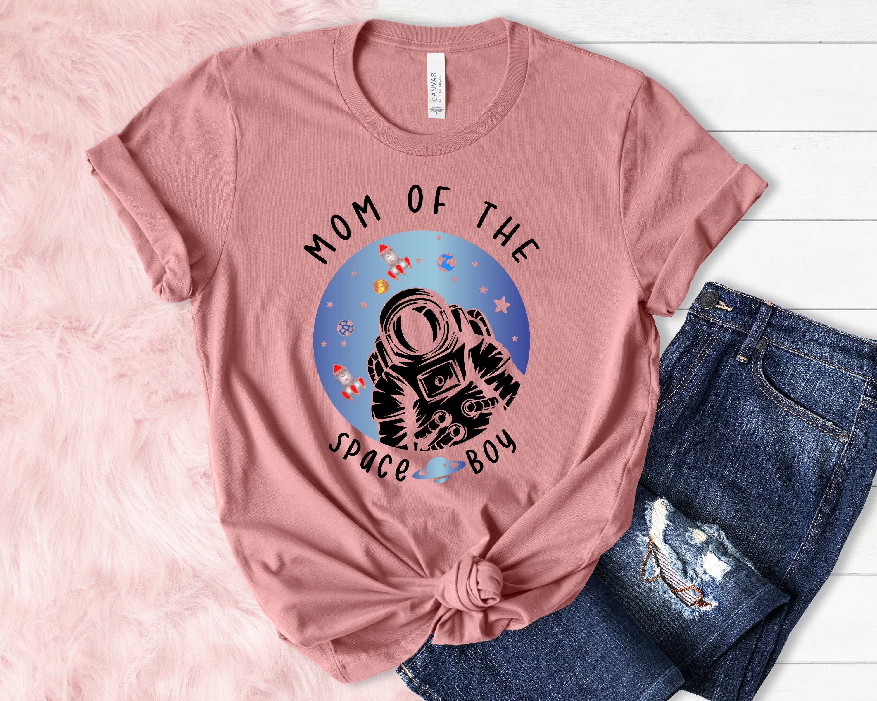 Custom Rocket Shirt Birthday, Astronaut Family Birthday Party T-Shirt, Space Family Matching Birthday Shirts, Birthday Boy Family Gift Shirt