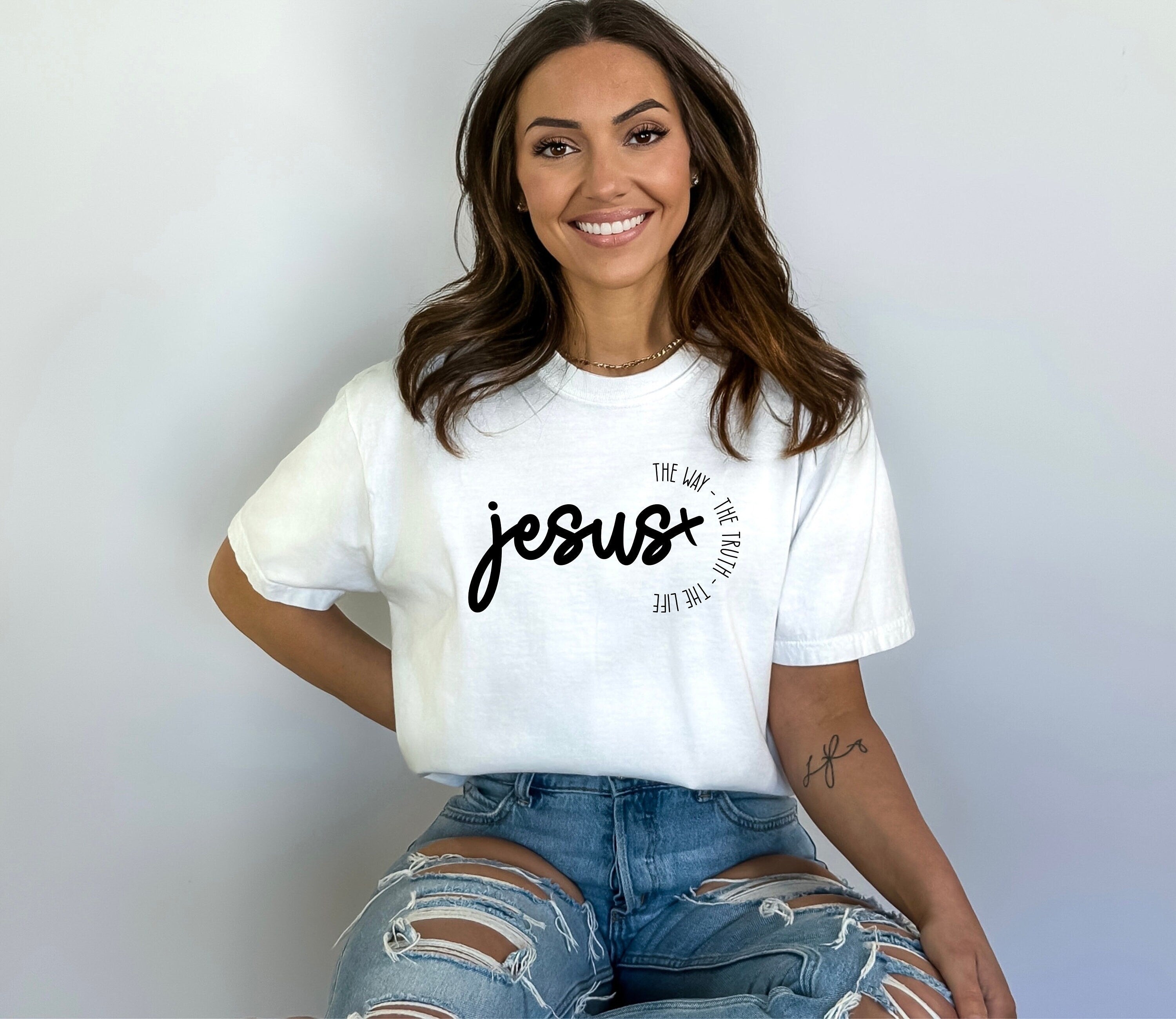 Jesus The Way The Truth The Life Shirt, Christian Shirt , Faith ,Worthy, Religious Shirt , Positive, Jesus Shirt, Church Shirt, Jesus Tee