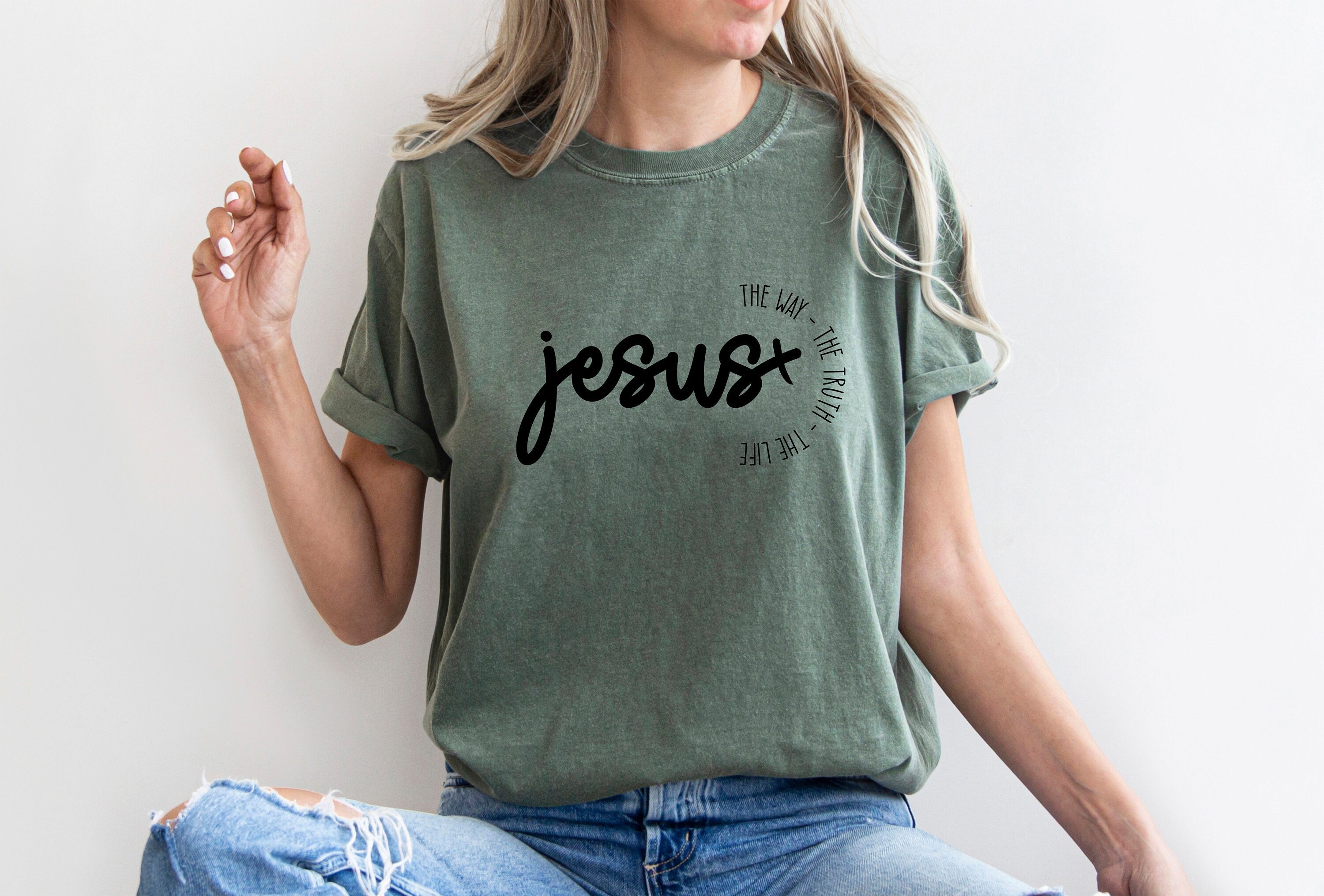 Jesus The Way The Truth The Life Shirt, Christian Shirt , Faith ,Worthy, Religious Shirt , Positive, Jesus Shirt, Church Shirt, Jesus Tee