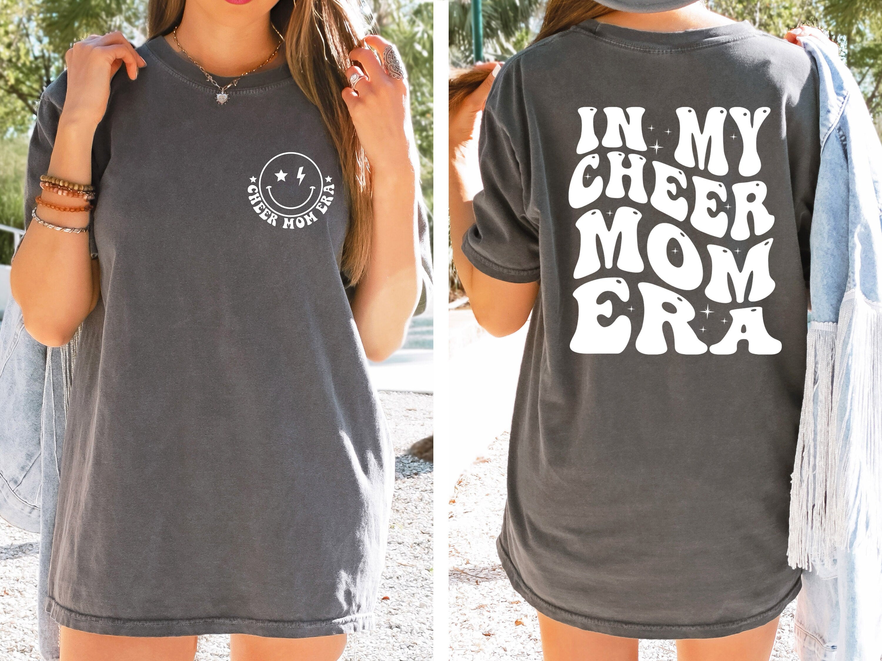 In My Cheer Mom Era Sweatshirt, Cheerleader Comfort Colors Tshirt, Cheer Mom Club, Cheer Tshirt, Cheerleader Mama Gift Cheerleading Mom Gift