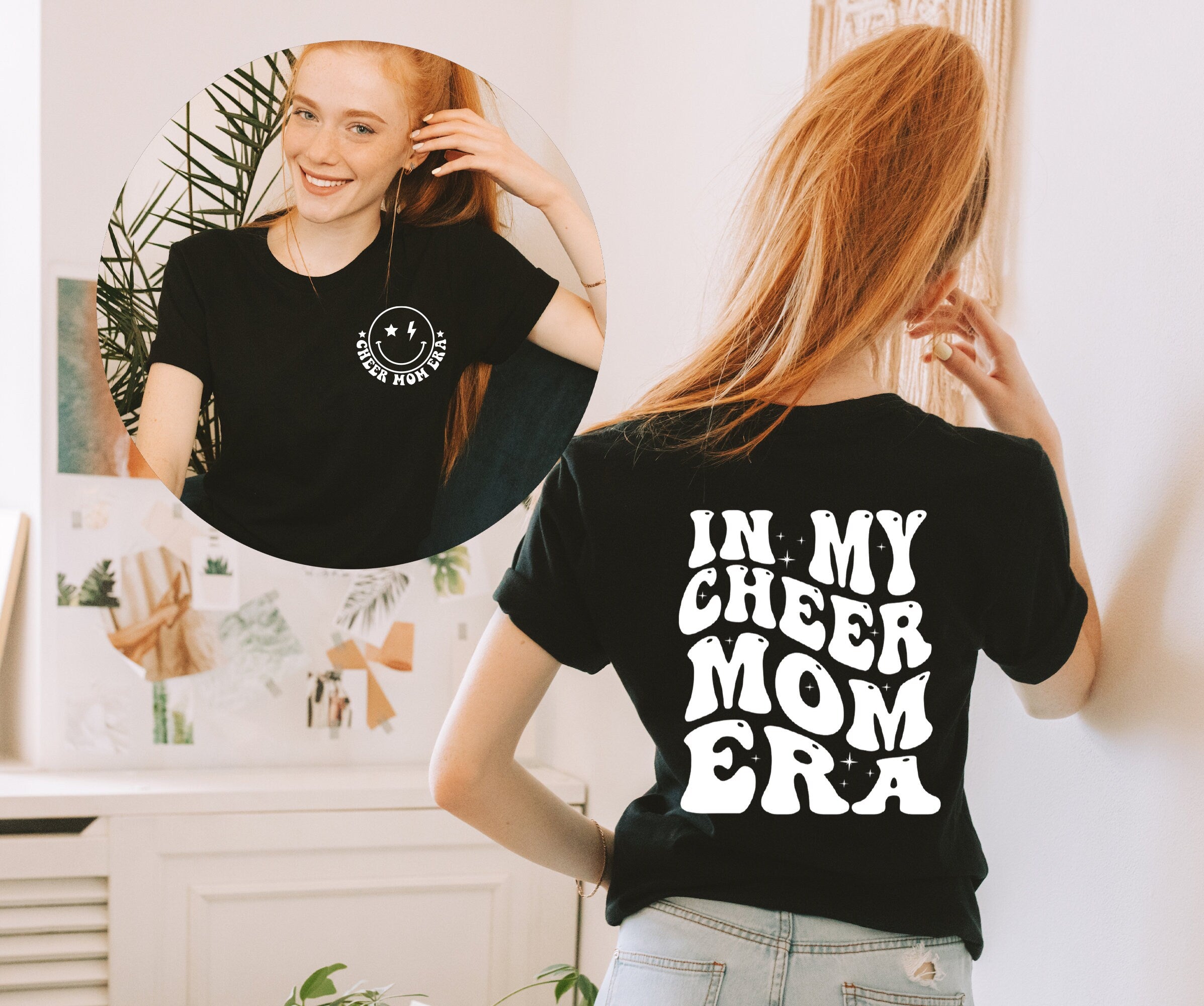 In My Cheer Mom Era Sweatshirt, Cheerleader Comfort Colors Tshirt, Cheer Mom Club, Cheer Tshirt, Cheerleader Mama Gift Cheerleading Mom Gift
