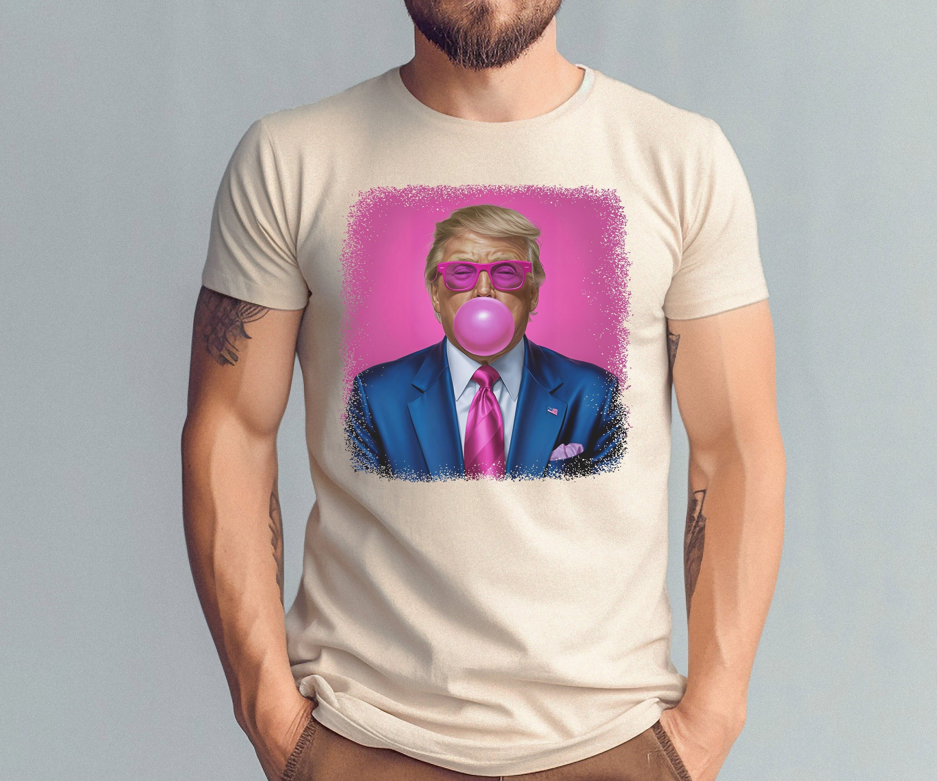 Trump Gum Shirt, Trump Shirt, Funny Trump Shirt, Republican Tee, Trump 2024 Shirt, American Flag Shirt, Patriotic Outfit, President Trump