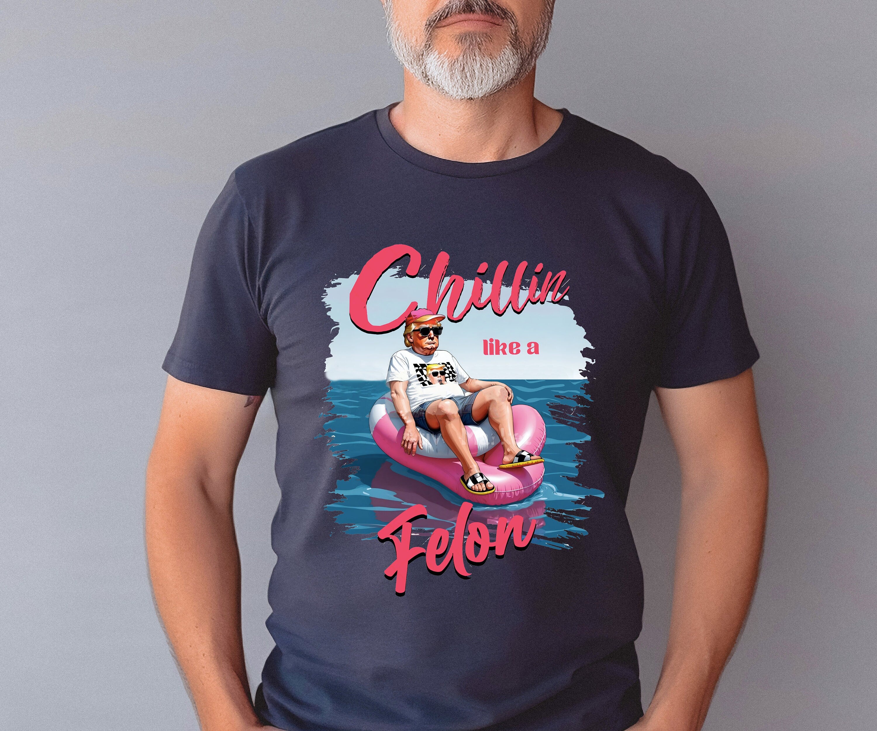 Chillin Like a Felon Trump Shirt, Trump Shirt, Funny Trump Shirt, Republican Tee, Trump 2024 Shirt, Patriotic Outfit, President Trump