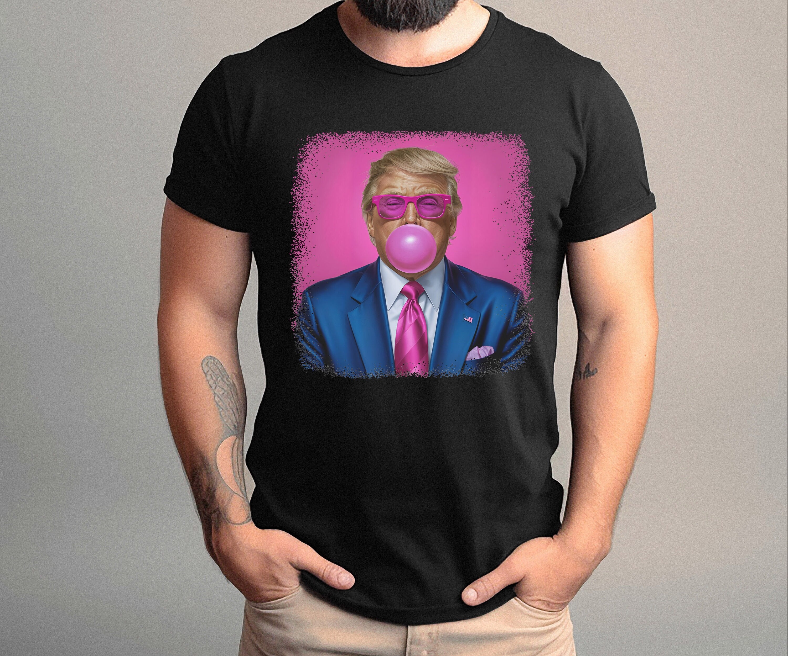 Trump Gum Shirt, Trump Shirt, Funny Trump Shirt, Republican Tee, Trump 2024 Shirt, American Flag Shirt, Patriotic Outfit, President Trump